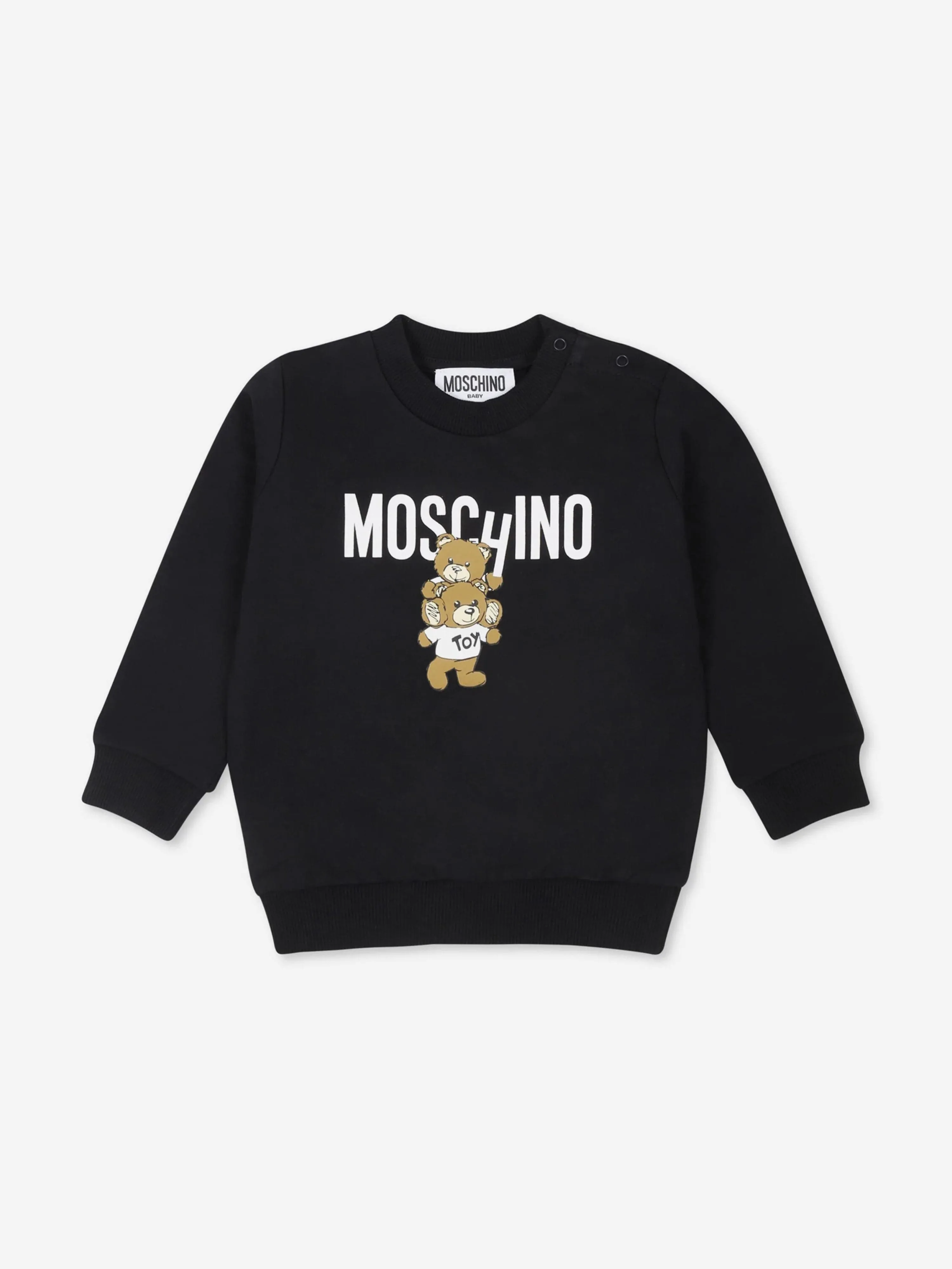 Moschino Baby Bear Logo Sweatshirt in Black