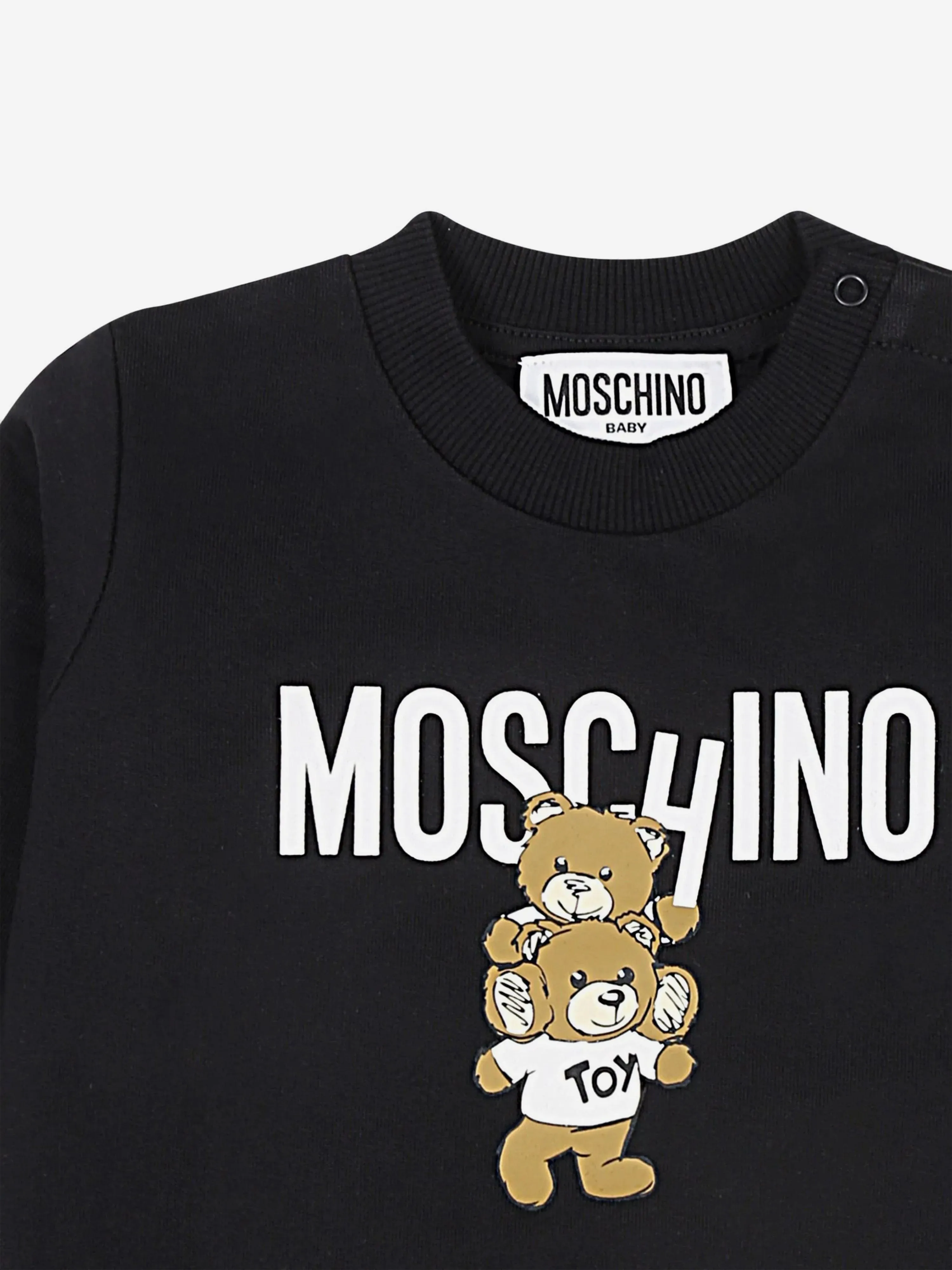 Moschino Baby Bear Logo Sweatshirt in Black