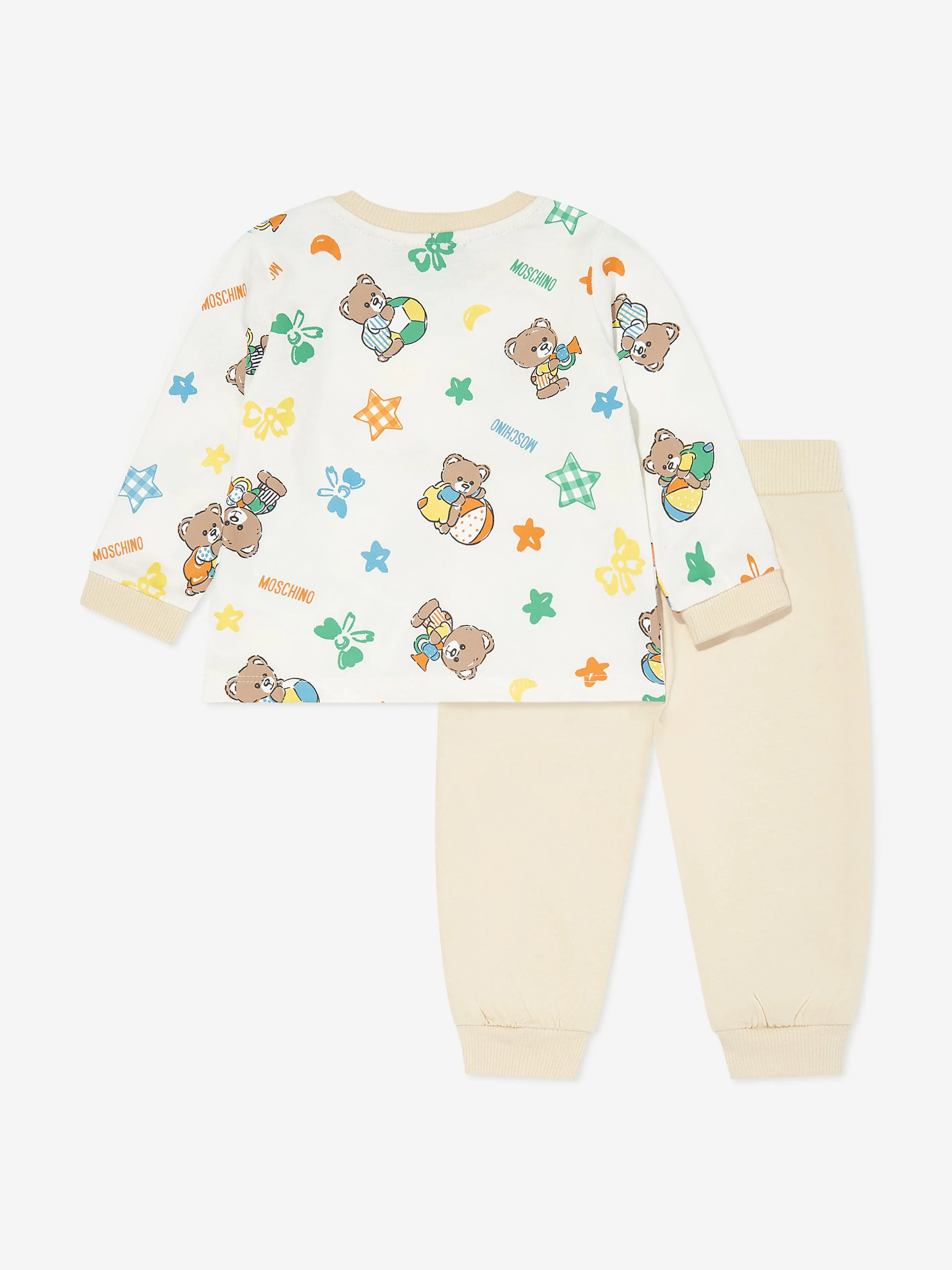 Moschino Baby Bear Trouser Set in Ivory