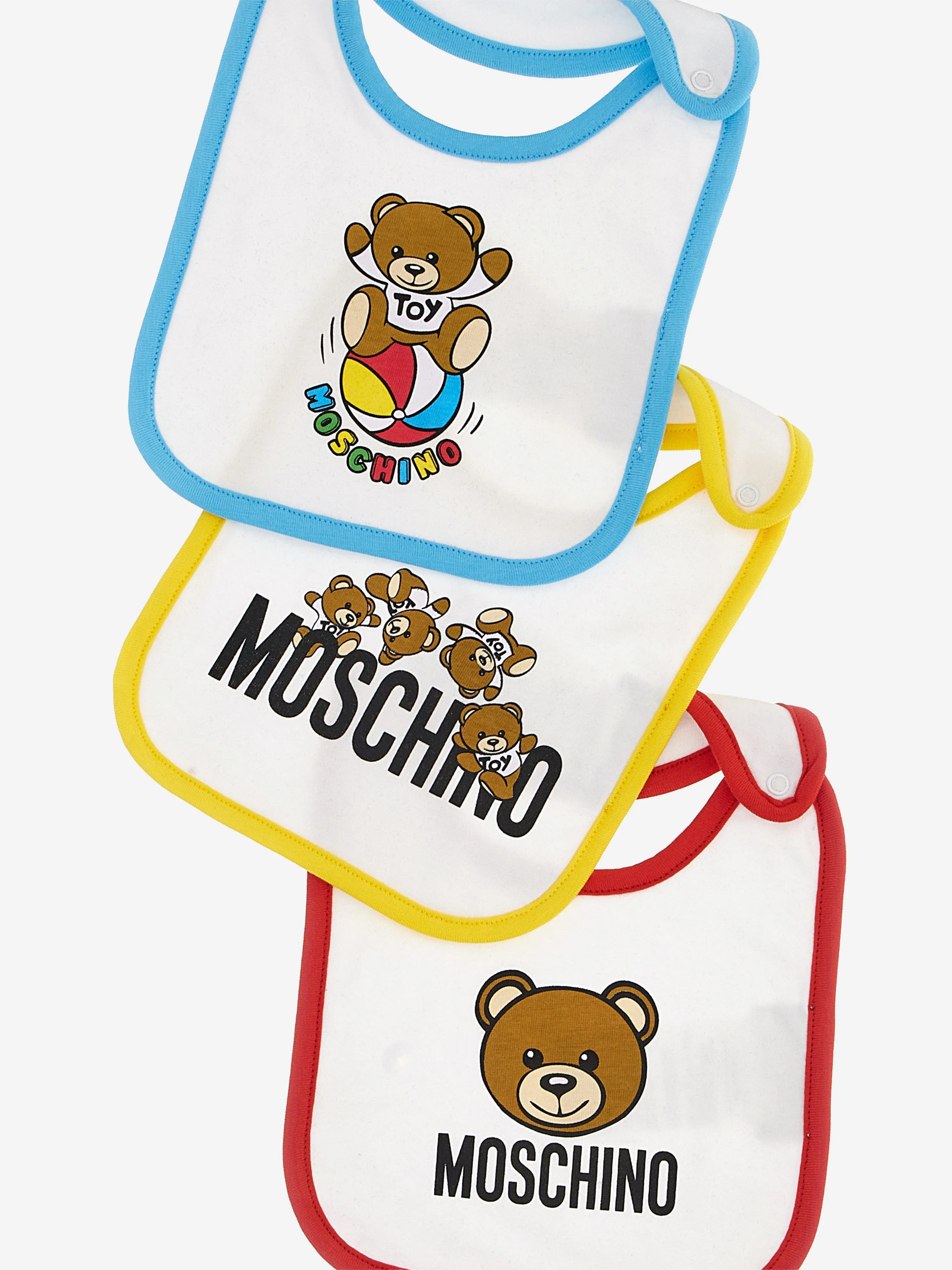 Moschino Baby Bib Gift Set in White