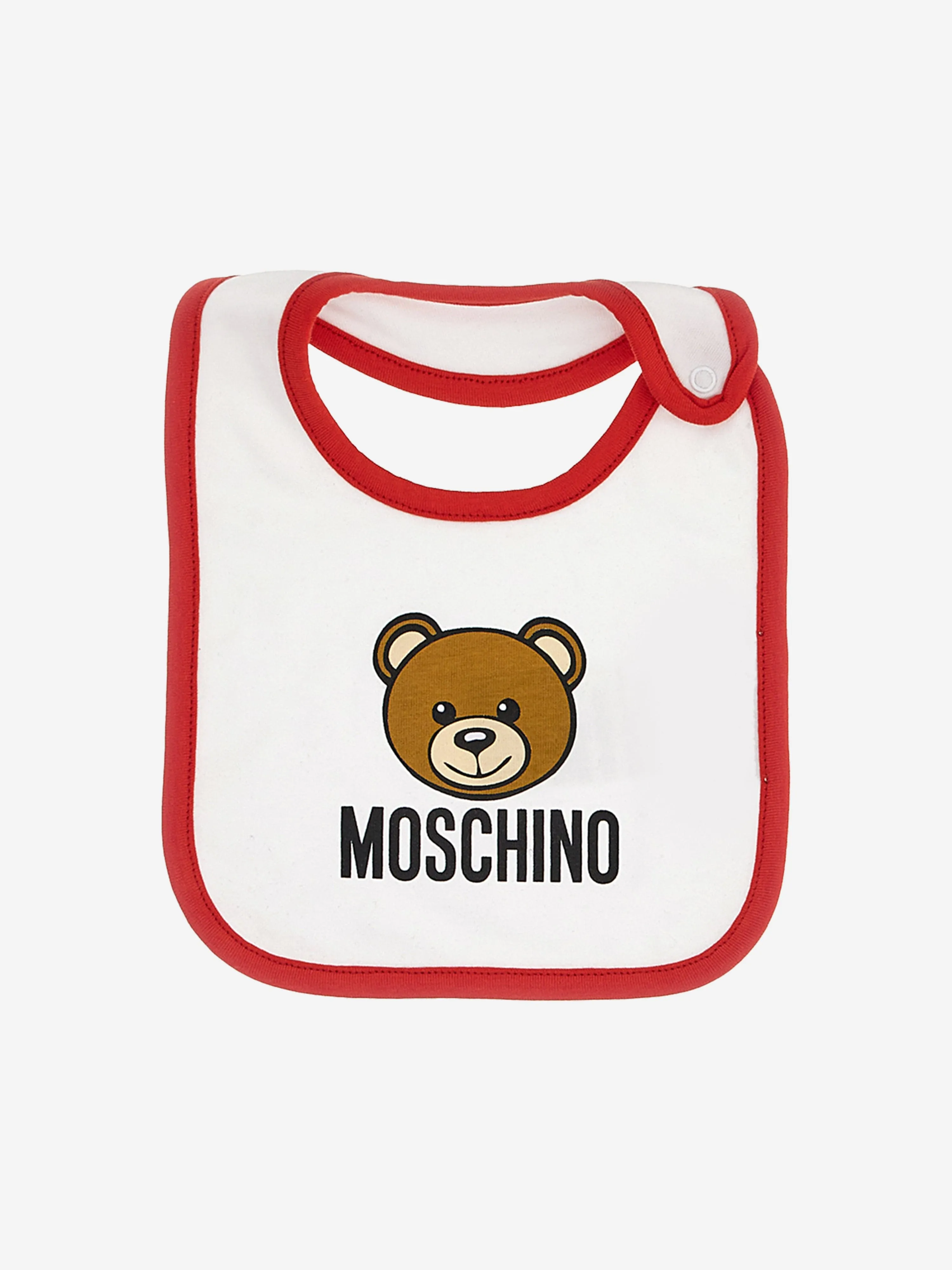 Moschino Baby Bib Gift Set in White