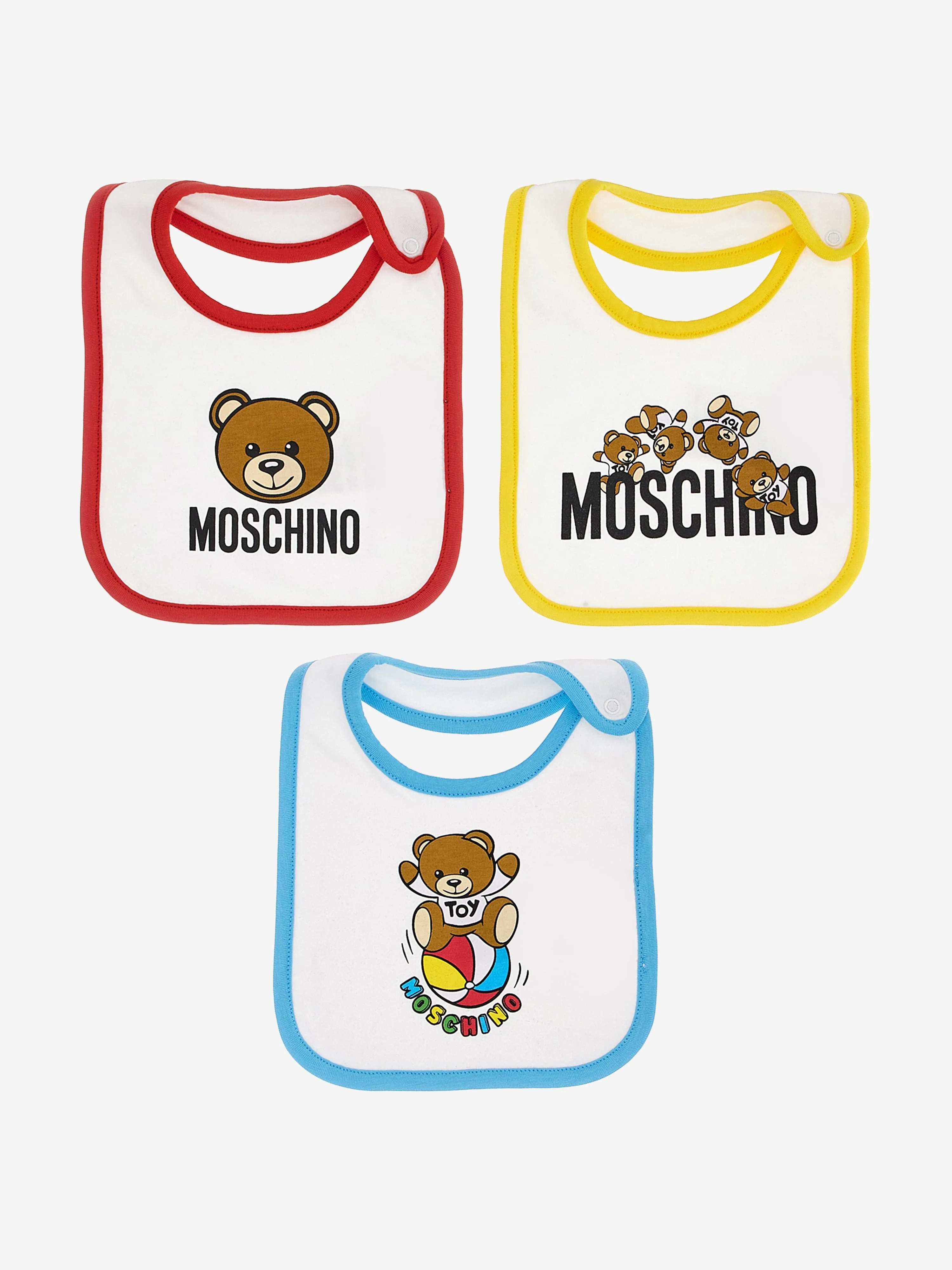 Moschino Baby Bib Gift Set in White