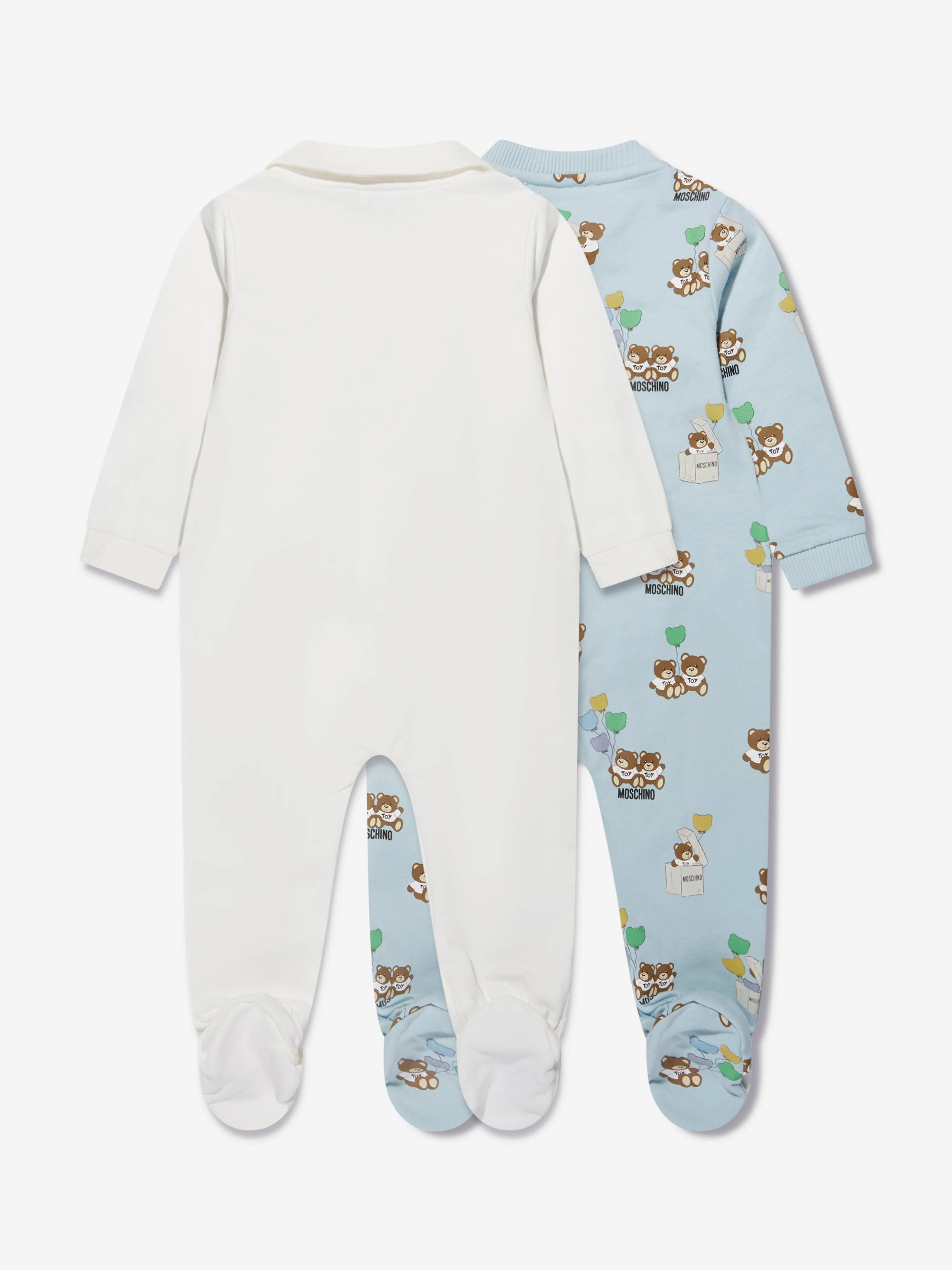 Moschino Baby Boys Babygrows Gift Set in Blue