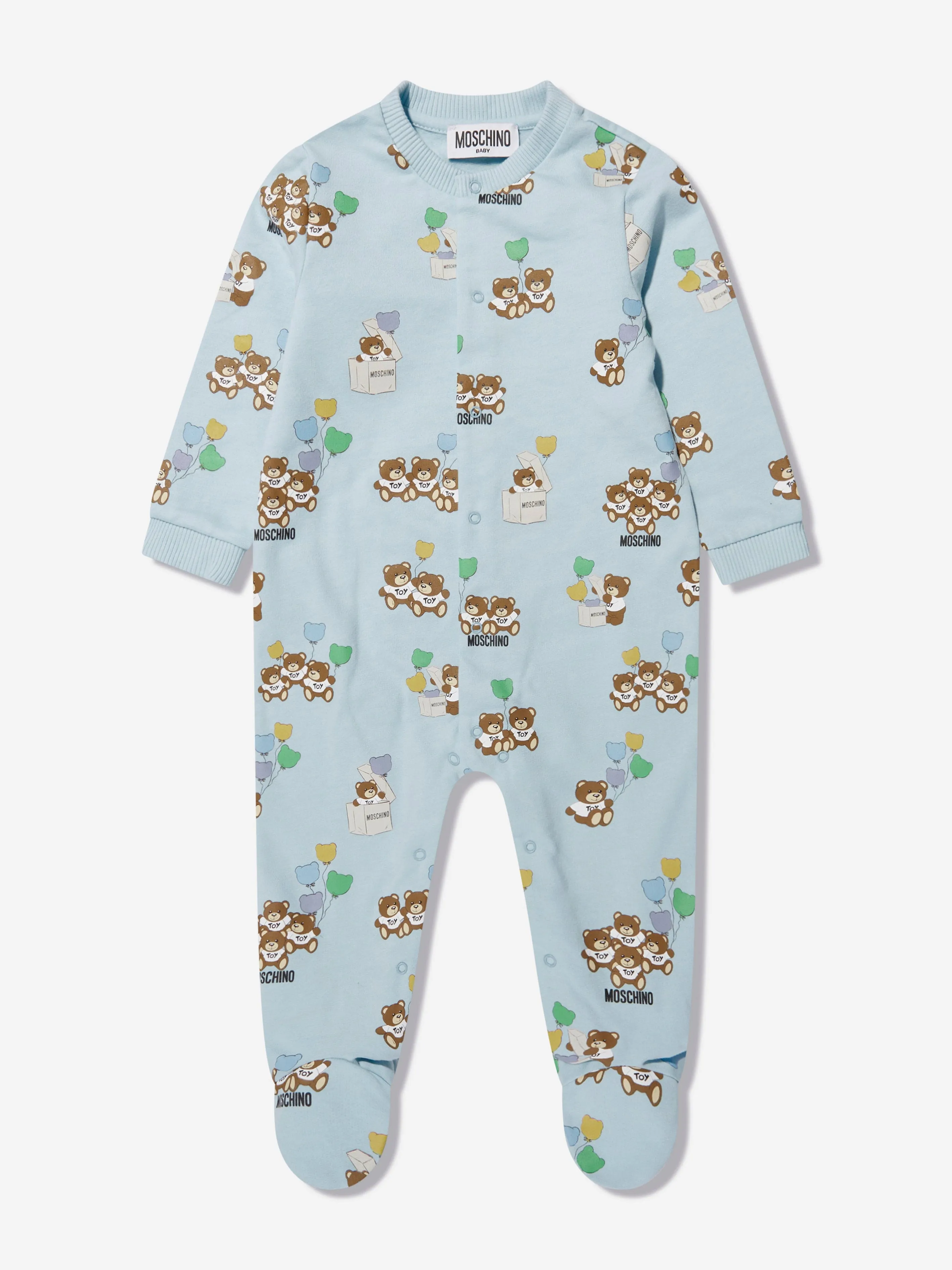 Moschino Baby Boys Babygrows Gift Set in Blue