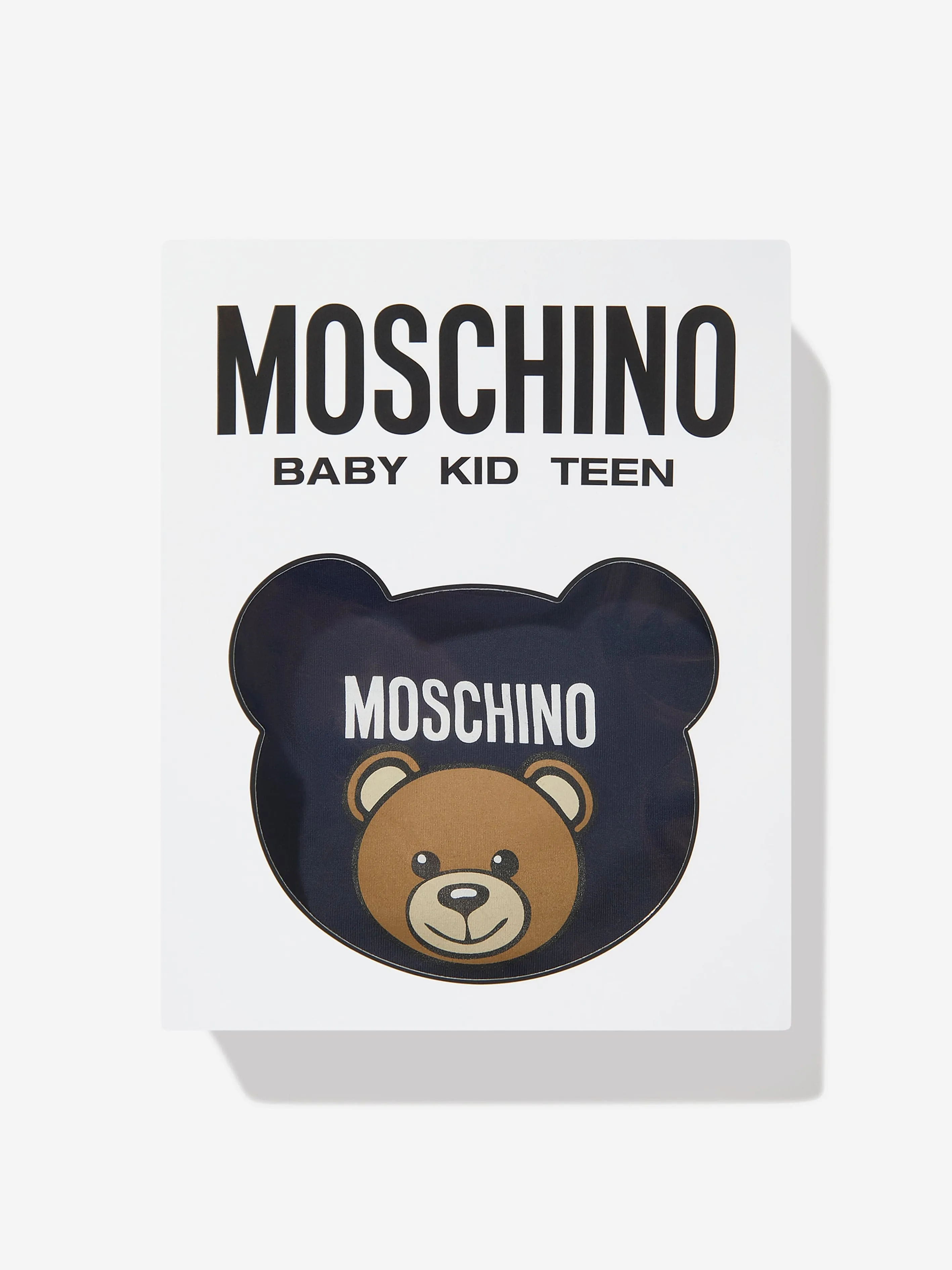 Moschino Baby Boys Bear Logo Babygrow Gift Set in Navy