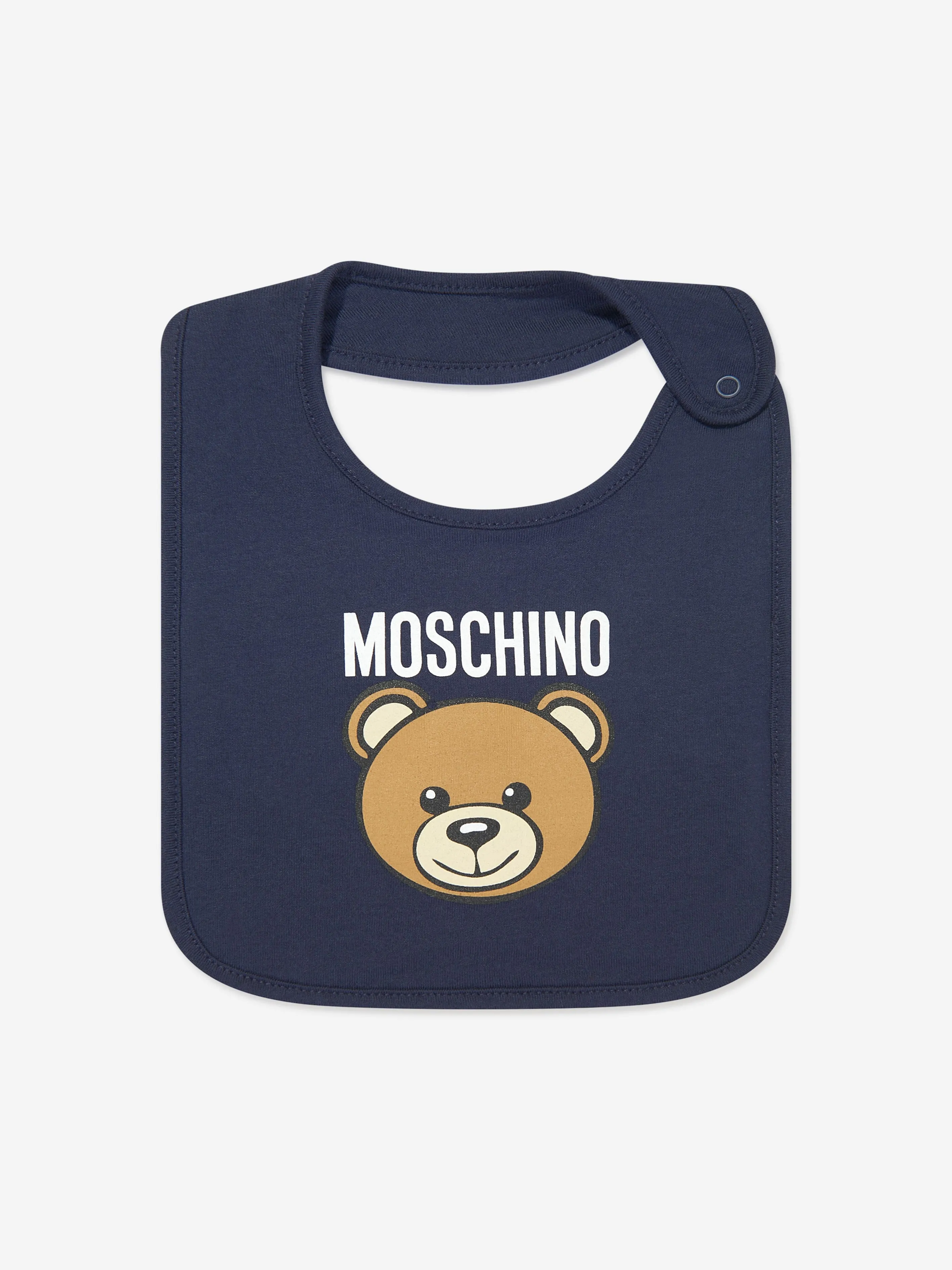 Moschino Baby Boys Bear Logo Babygrow Gift Set in Navy