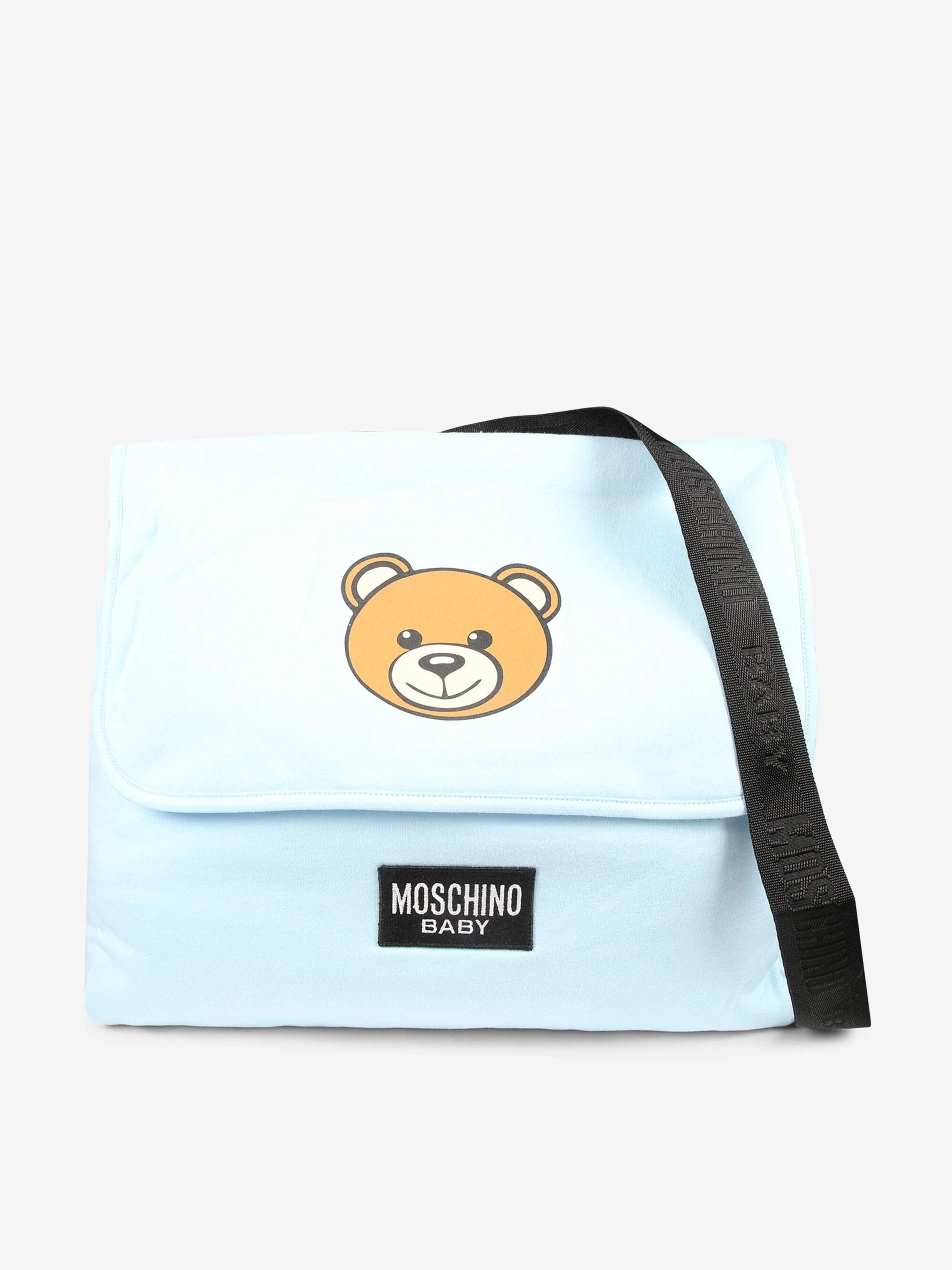 Moschino Baby Boys Bear Logo Changing Bag in Blue (60cm)