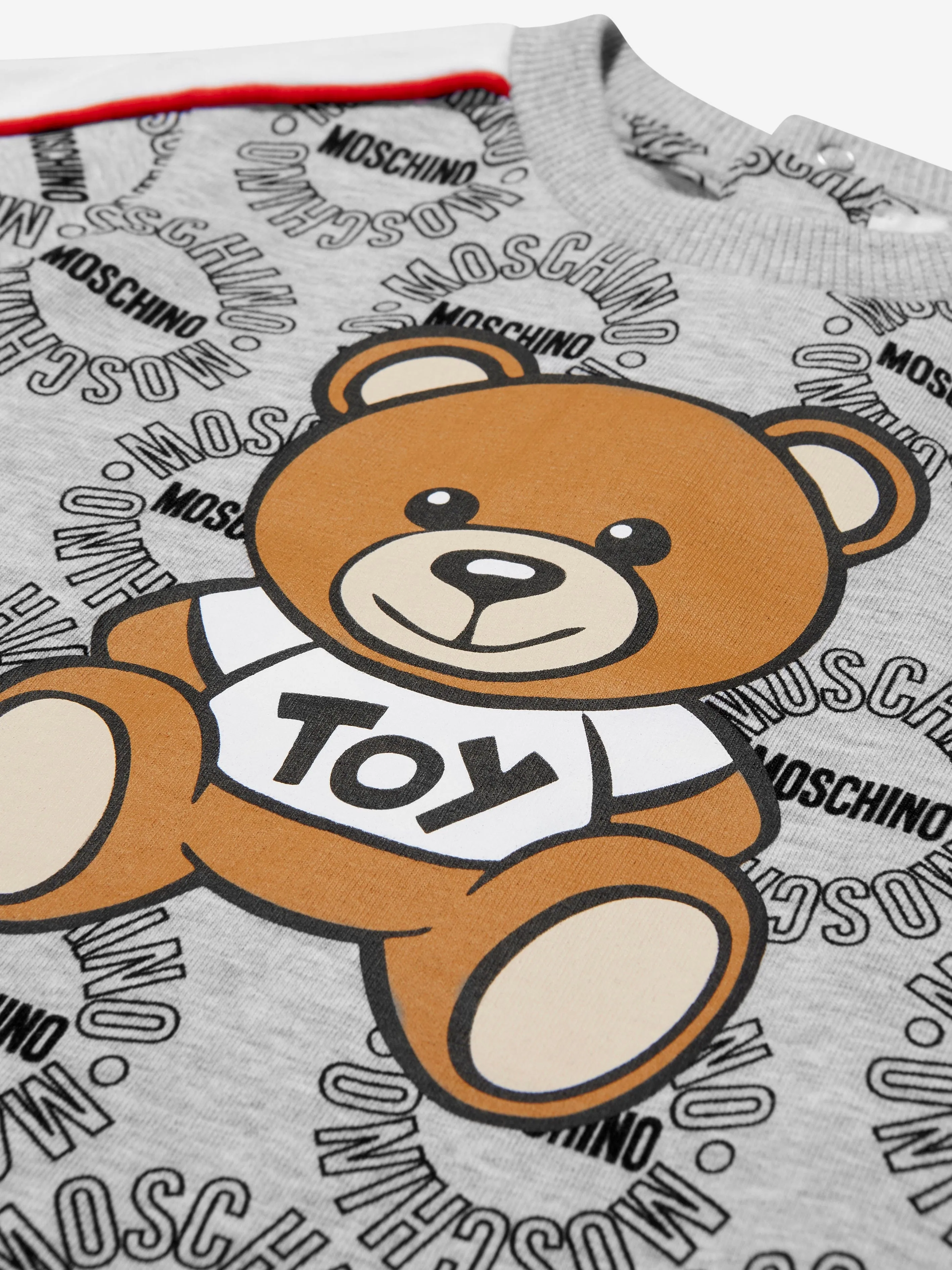 Moschino Baby Boys Cotton Logo Circle Teddy Toy T-Shirt