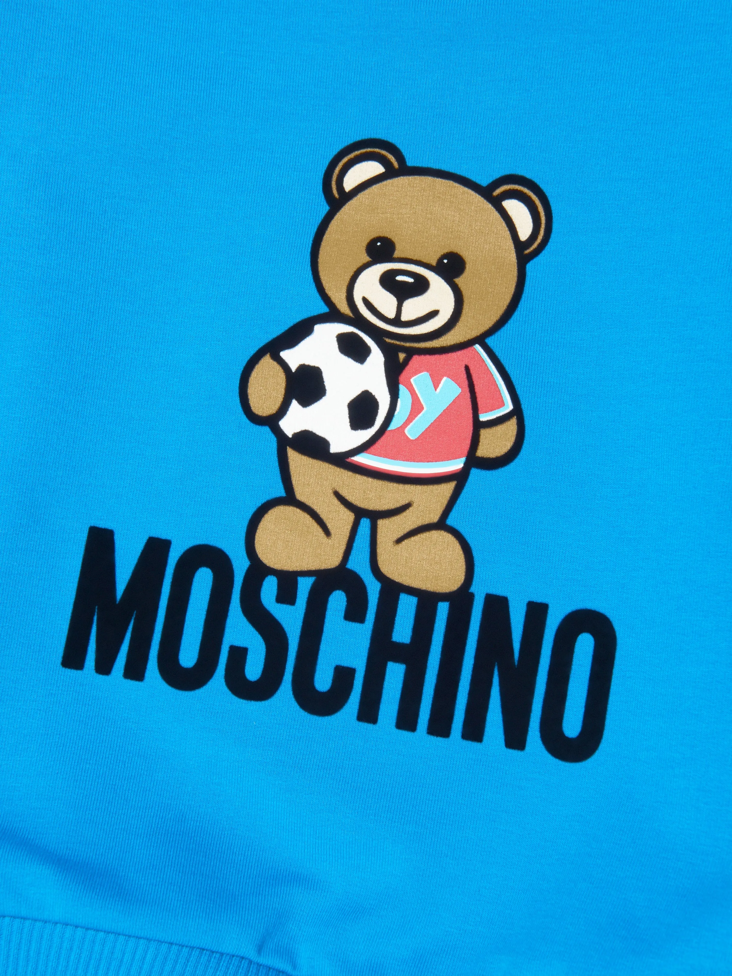 Moschino Baby Boys Football Teddy Sweatshirt in Blue