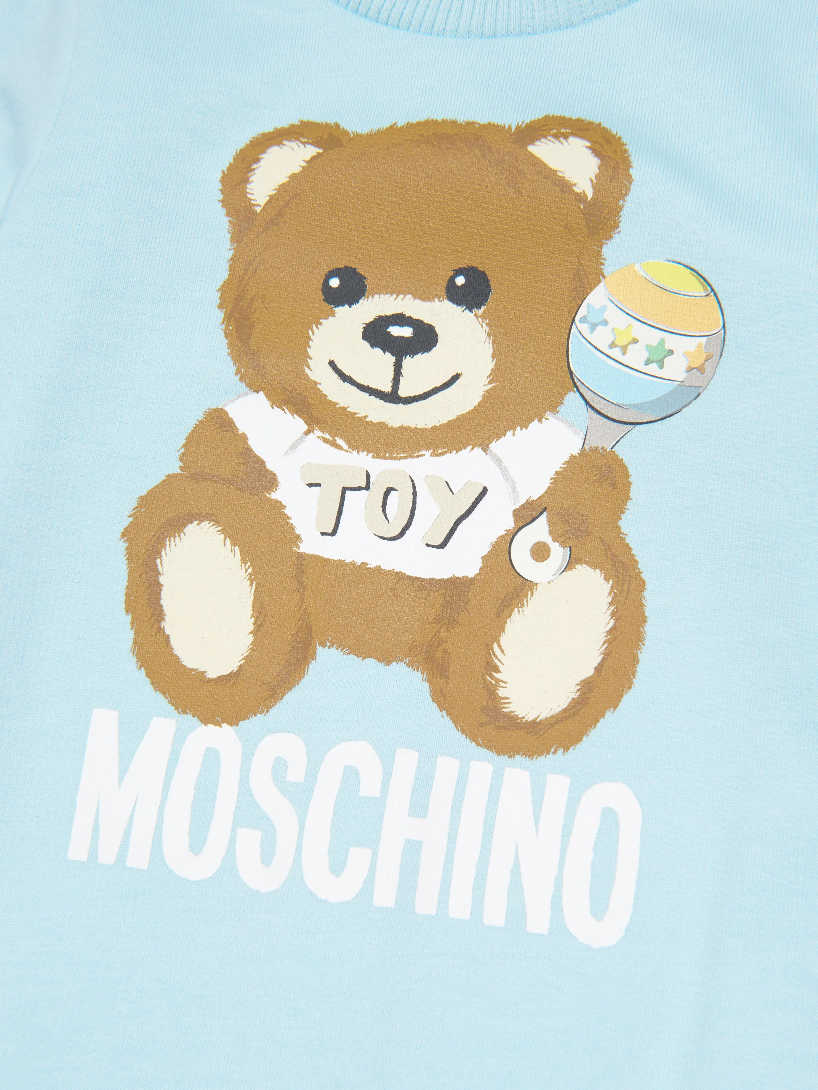 Moschino Baby Boys Teddy Bear Babygrow in Blue