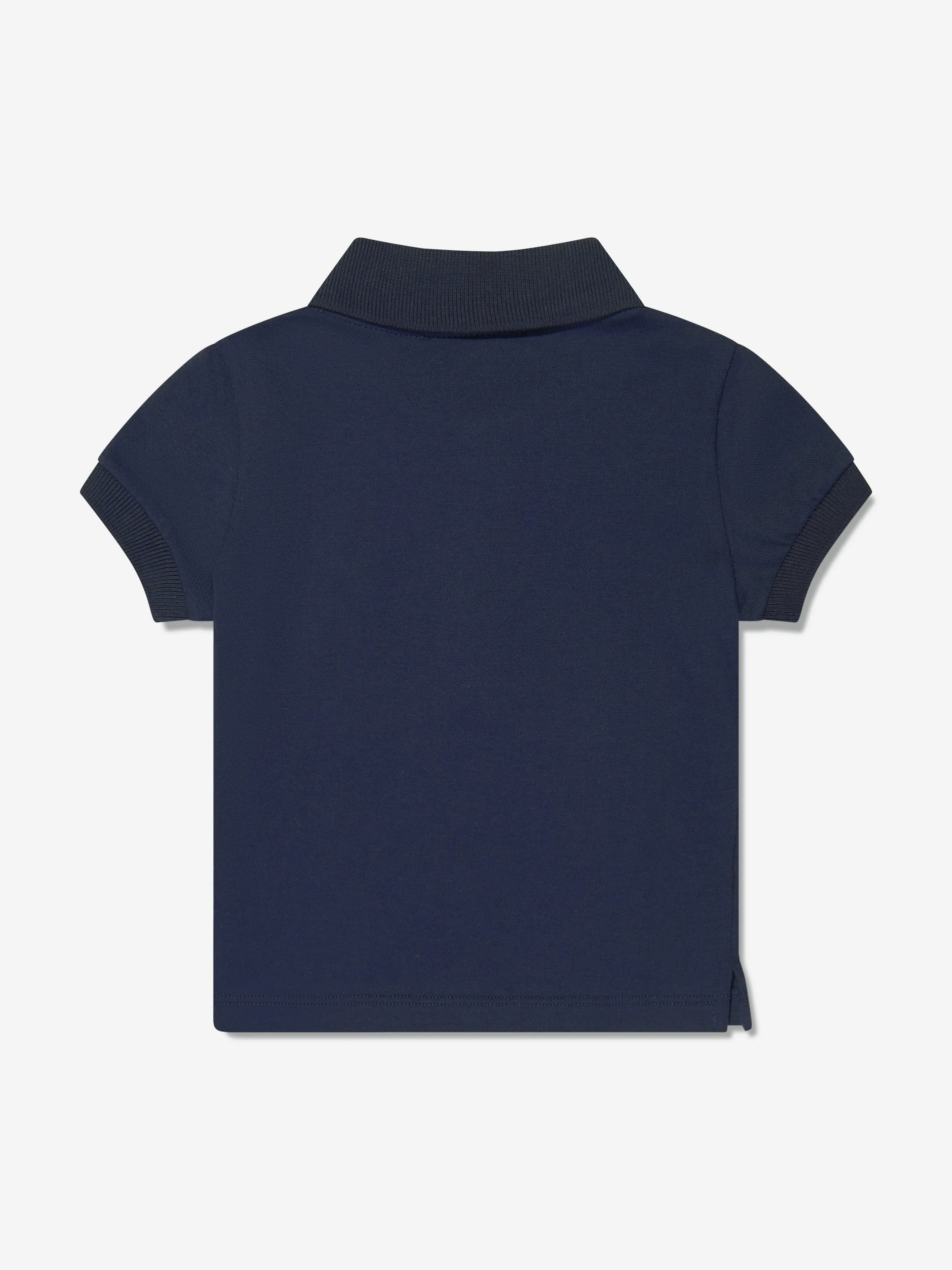 Moschino Baby Boys Teddy Logo Polo Shirt in Navy