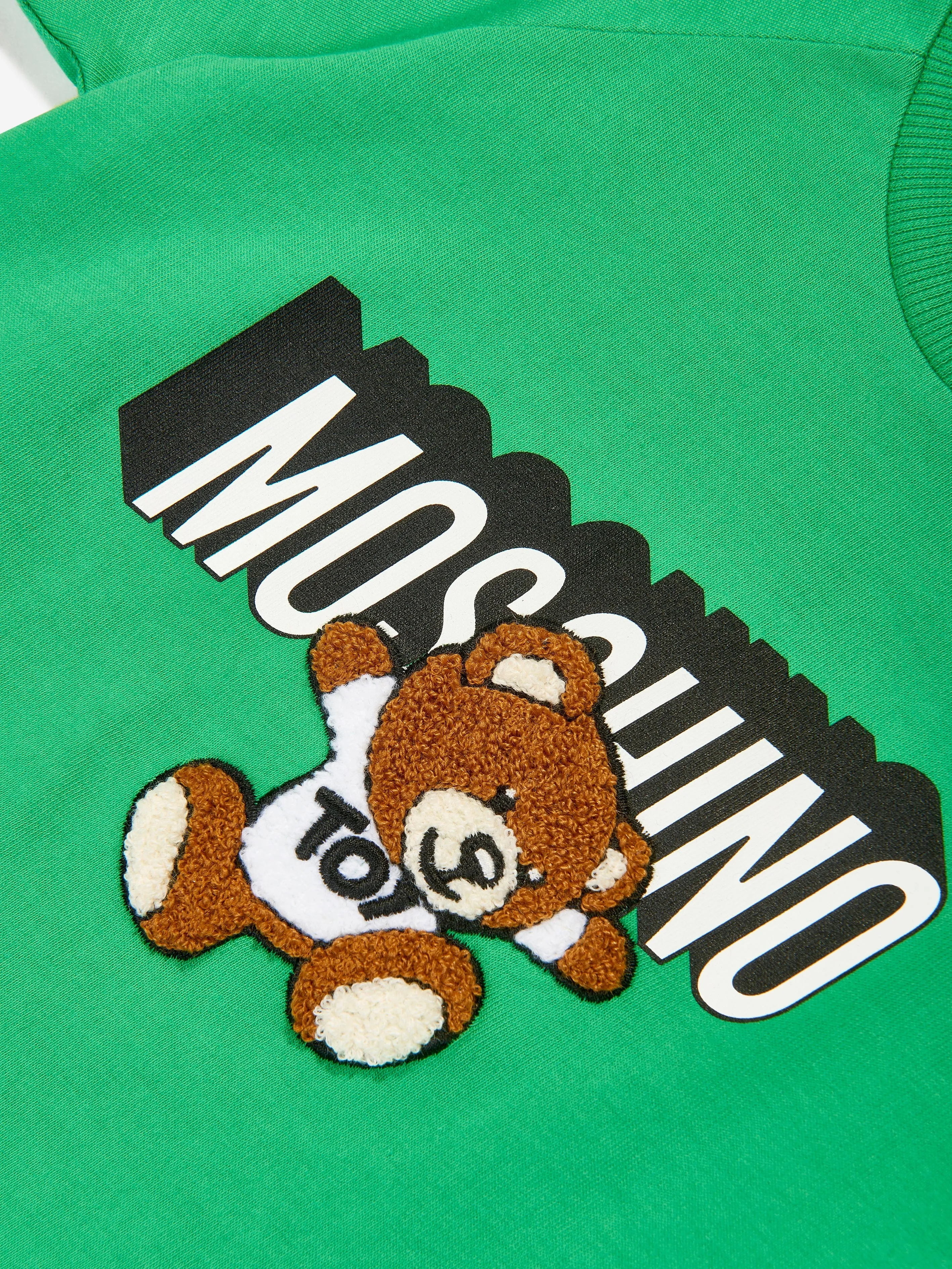 Moschino Baby Boys Teddy Logo T-Shirt in Green