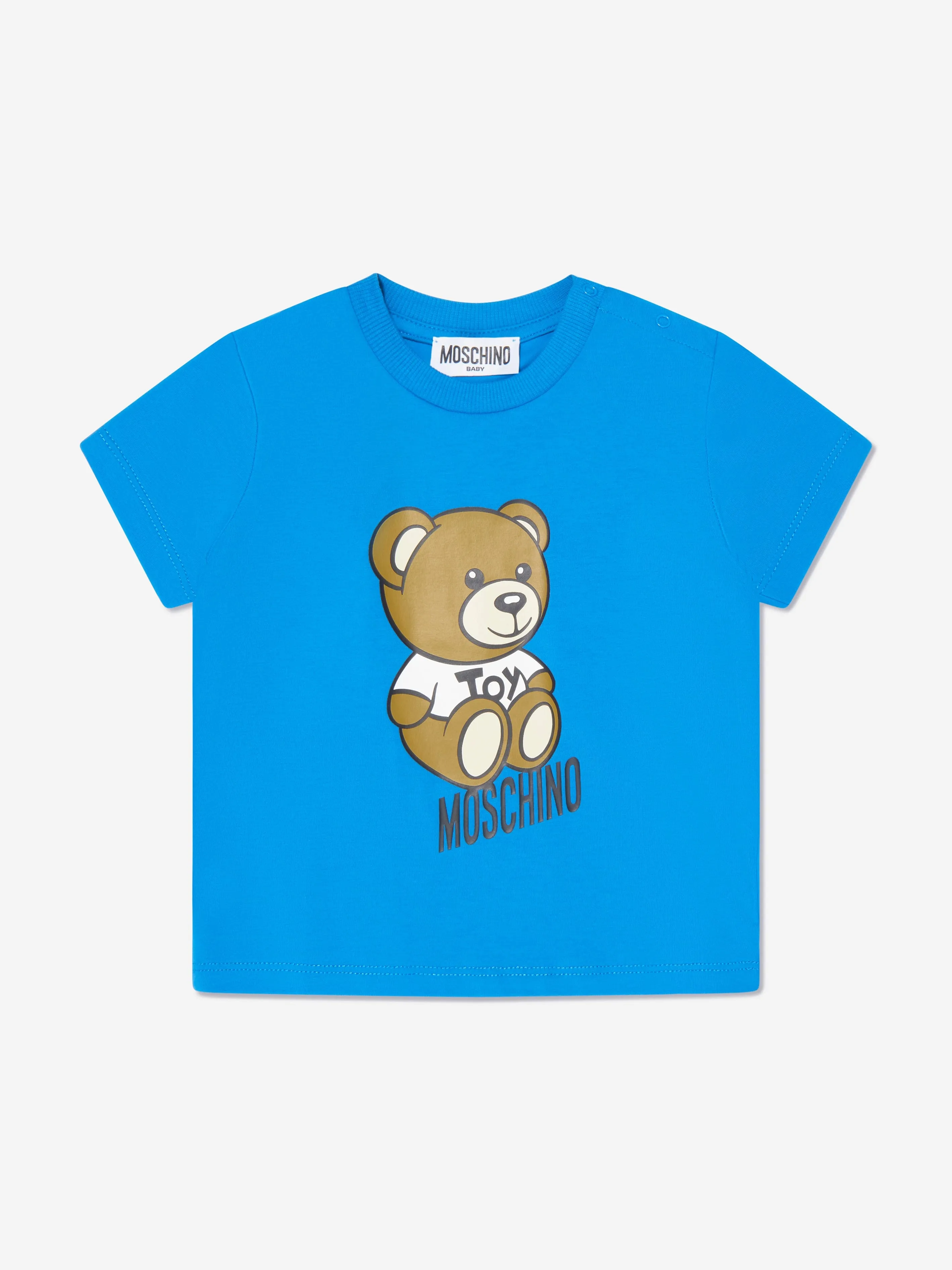 Moschino Baby Boys Teddy T-Shirt And Shorts Set in Blue