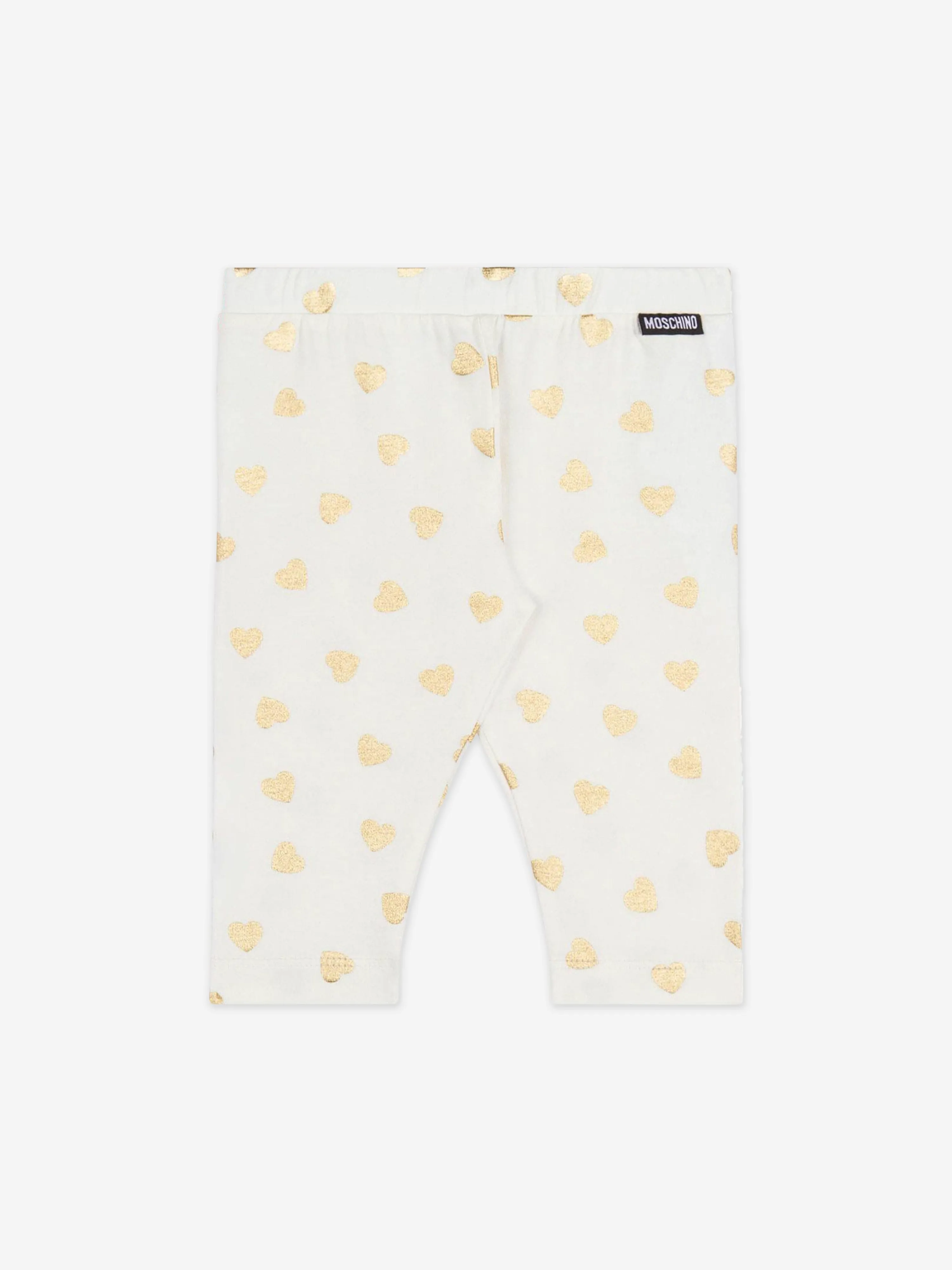 Moschino Baby Girls Bear Logo Leggings Set in Red