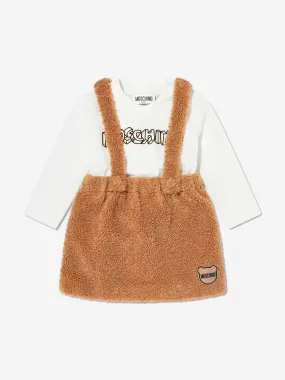 Moschino Baby Girls Bear Logo Skirt Set in Multicolour