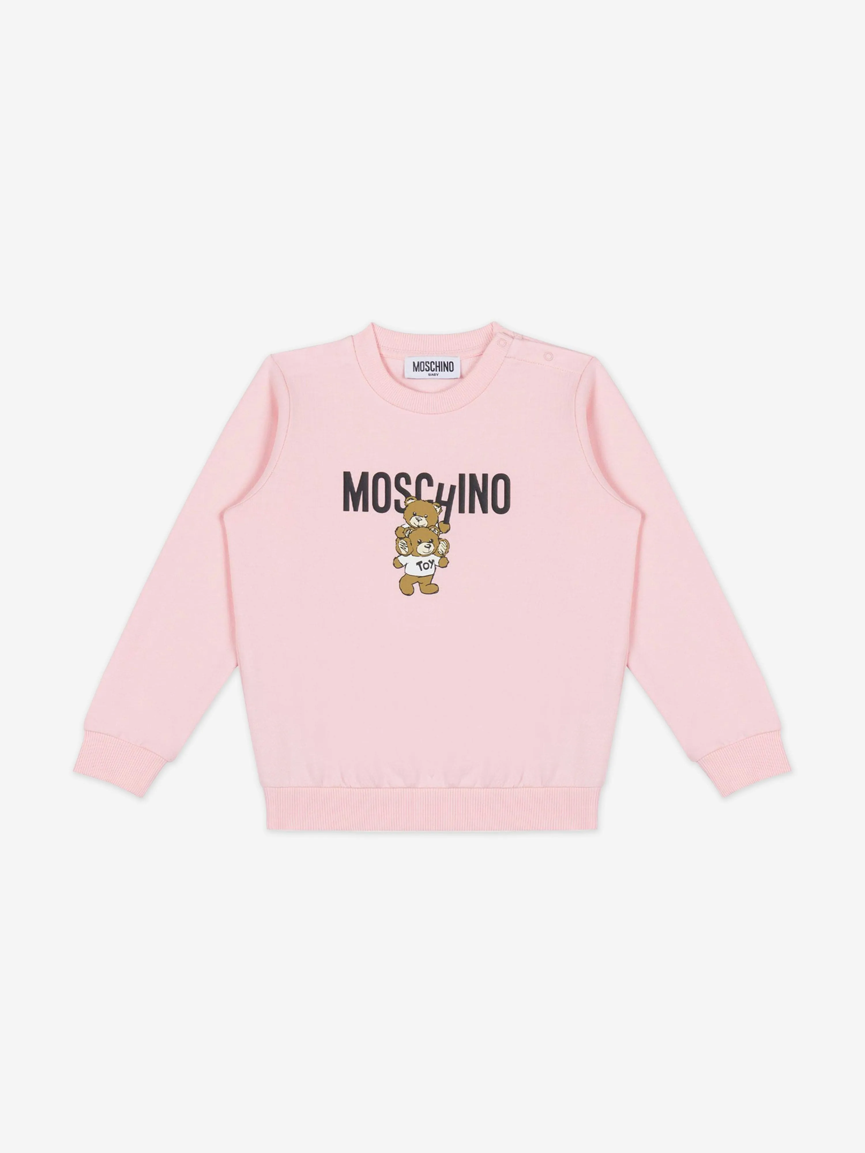 Moschino Baby Girls Bear Logo Tracksuit in Pink