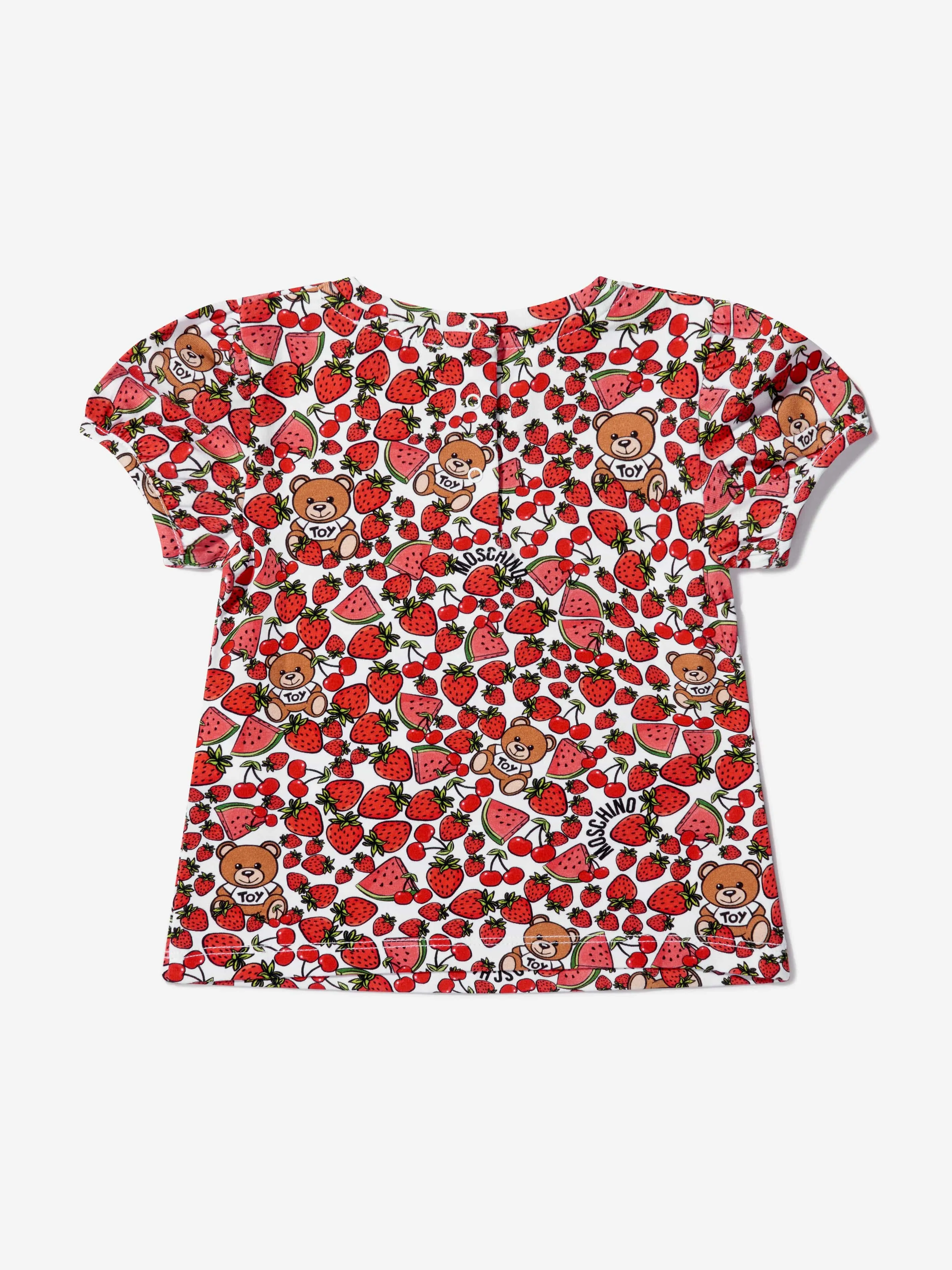 Moschino Baby Girls Cotton Fruit Teddy Toy T-Shirt