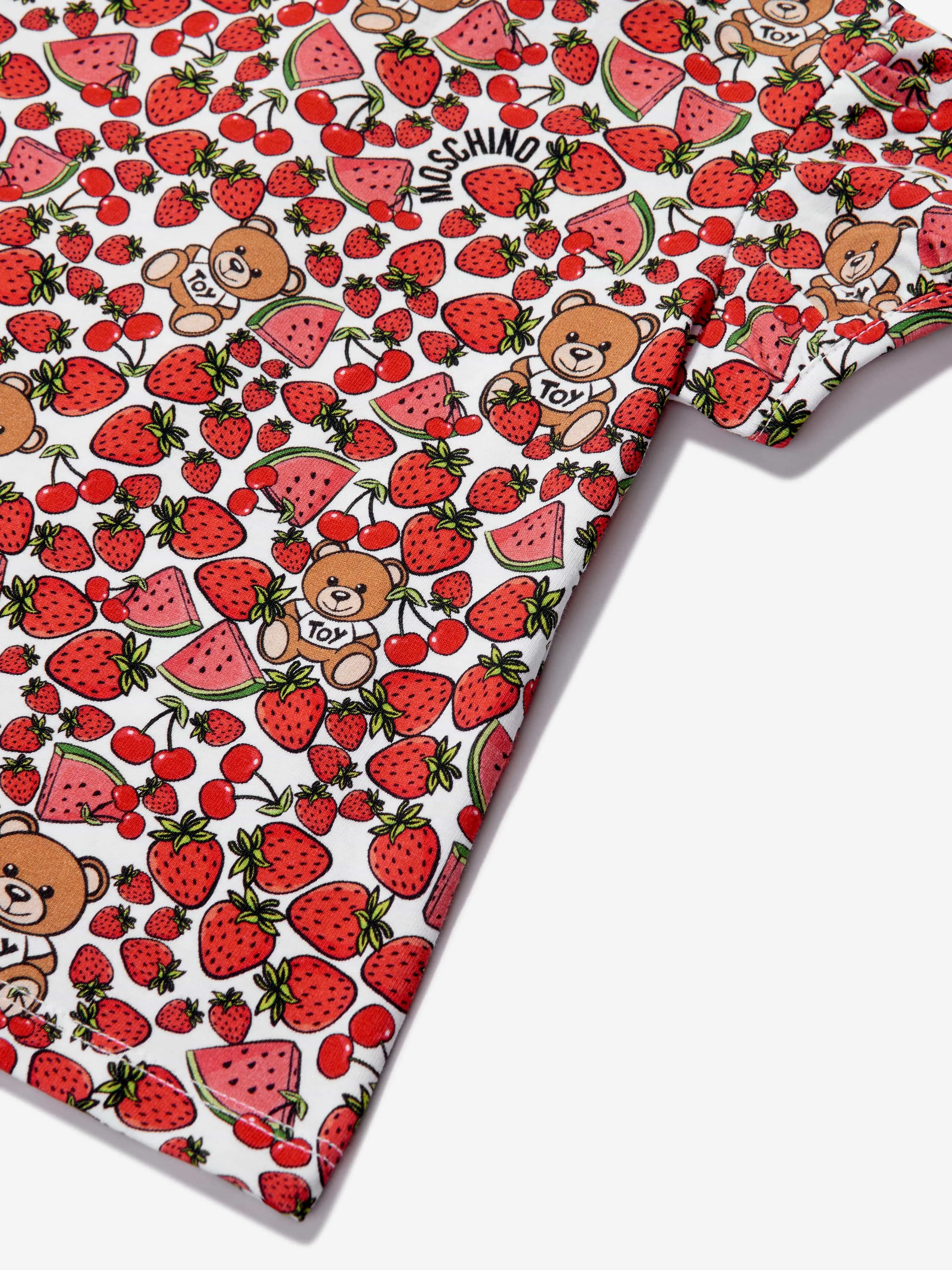 Moschino Baby Girls Cotton Fruit Teddy Toy T-Shirt