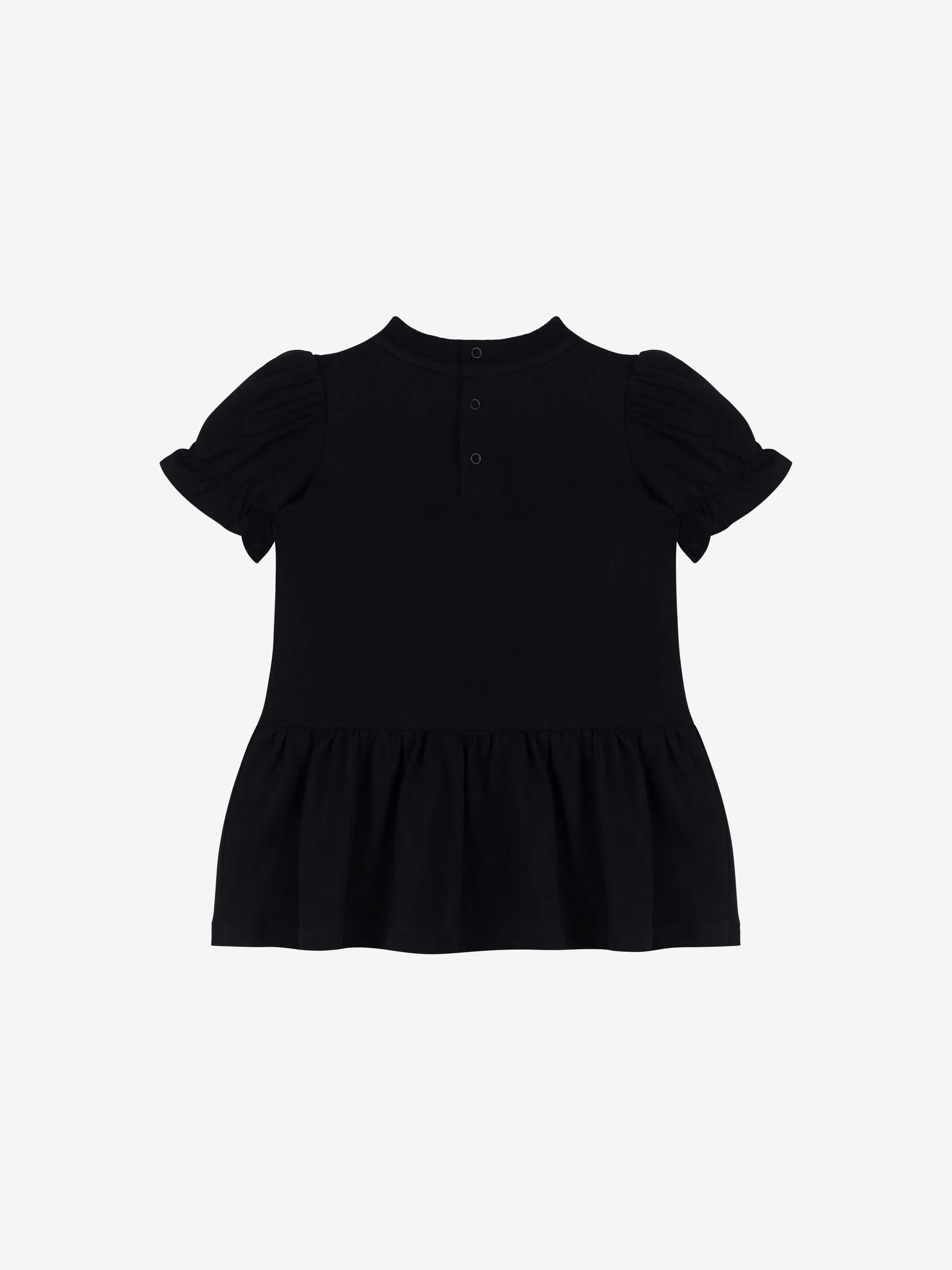 Moschino Baby Girls Cotton Teddy Heart Dress in Black