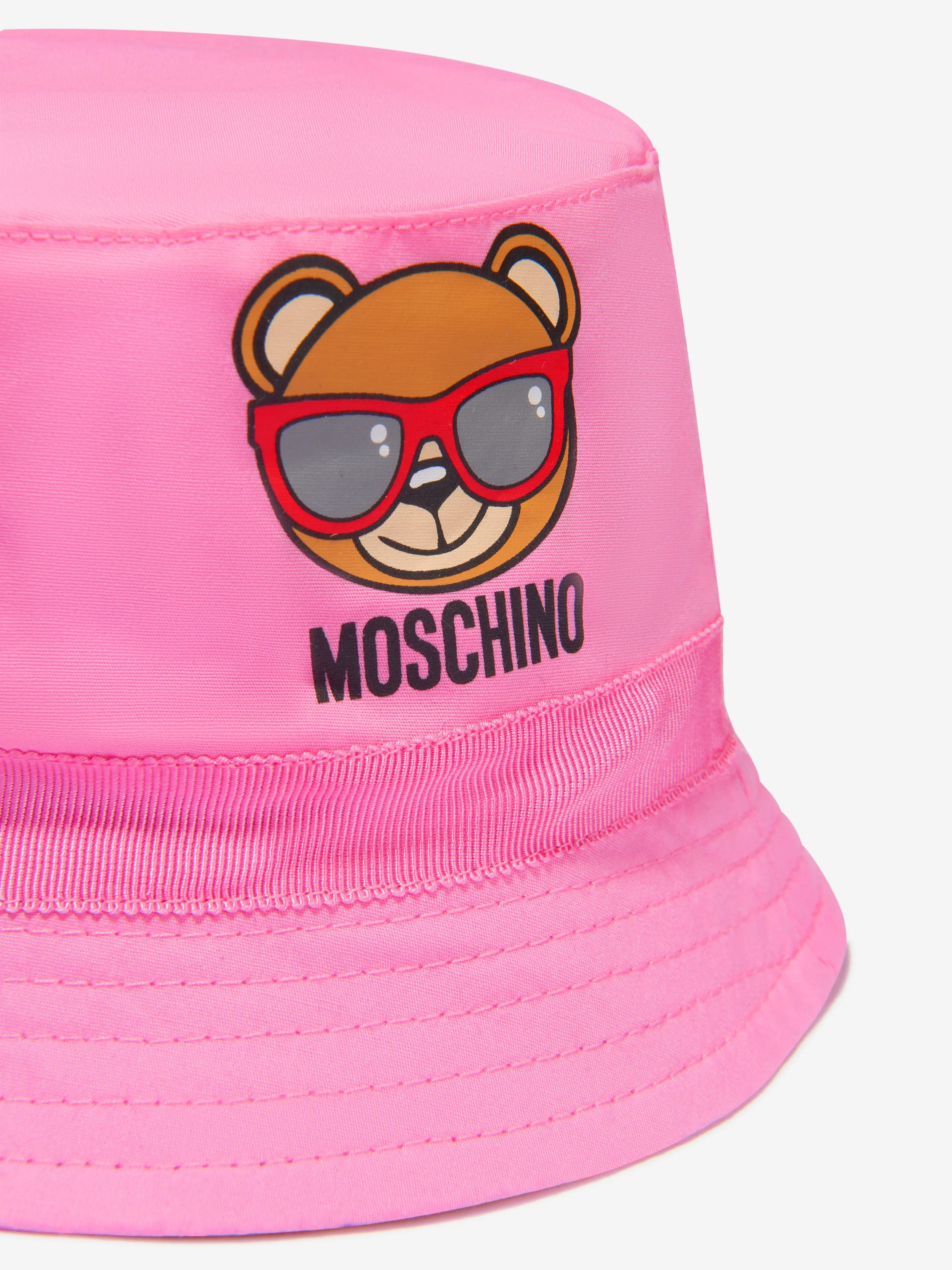 Moschino Baby Girls Cotton Teddy Logo Hat