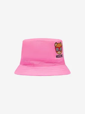 Moschino Baby Girls Cotton Teddy Logo Hat