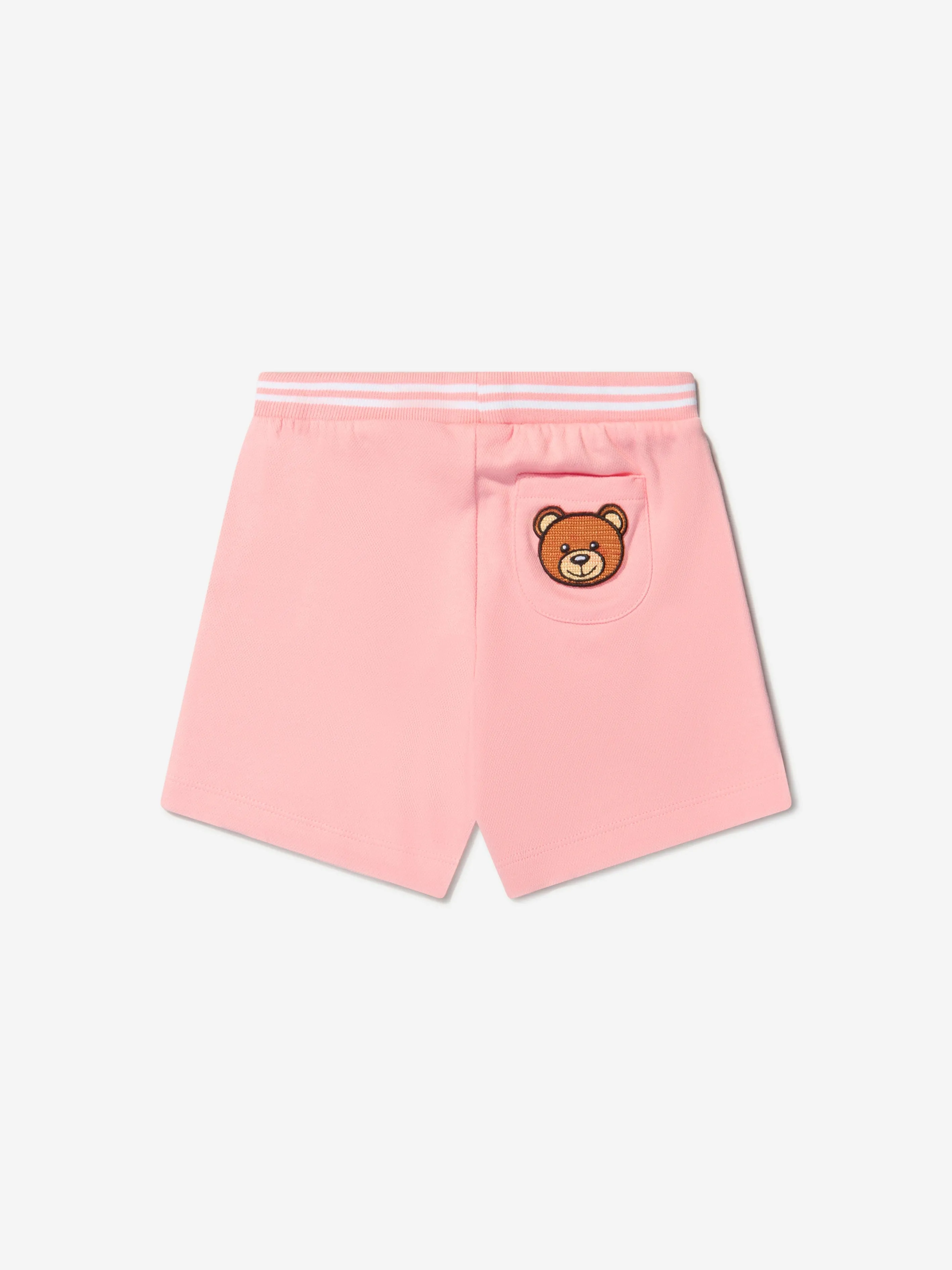 Moschino Baby Girls Cotton Teddy Logo Shorts