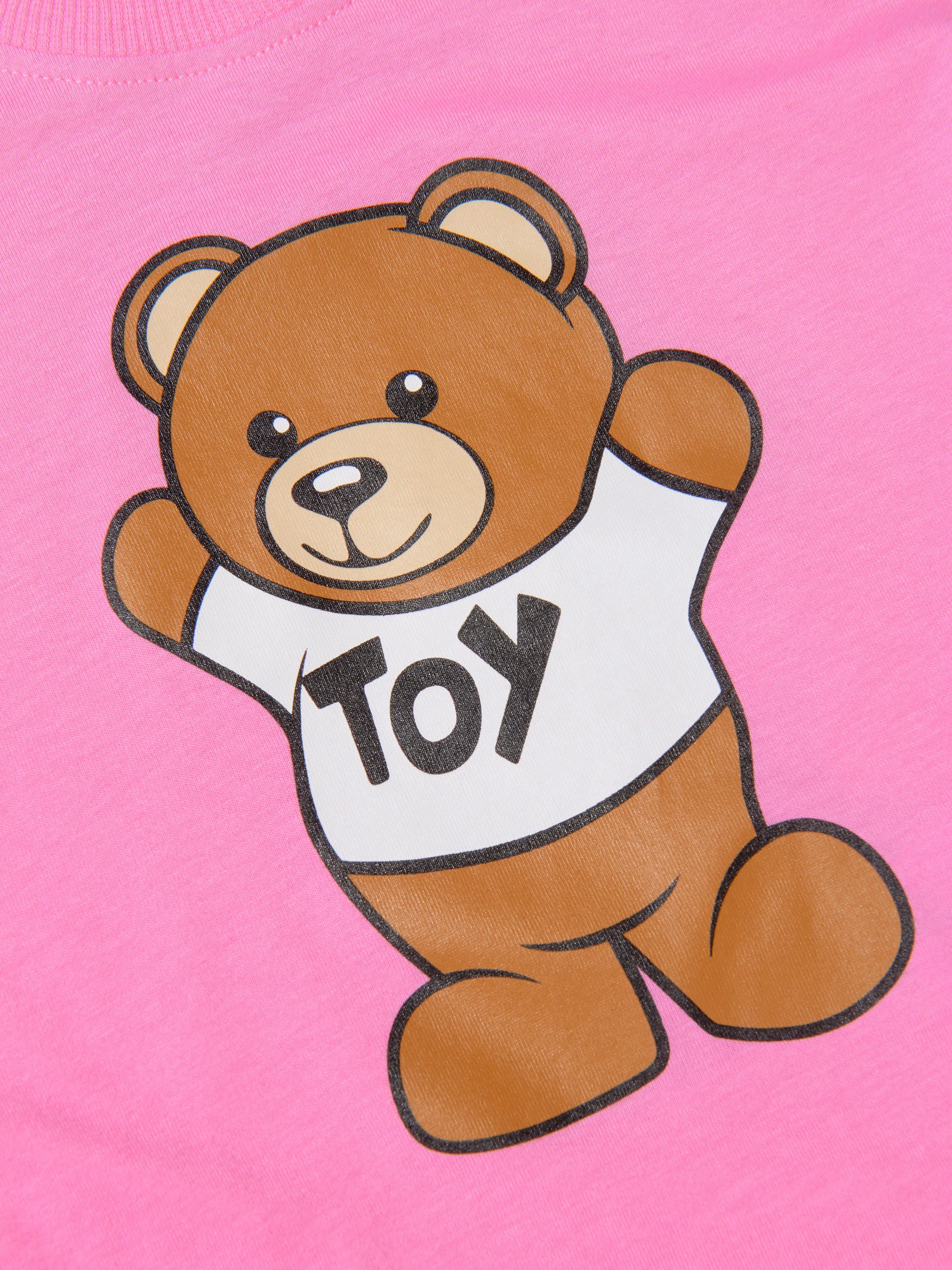 Moschino Baby Girls Long Sleeve Teddy Bear T-Shirt