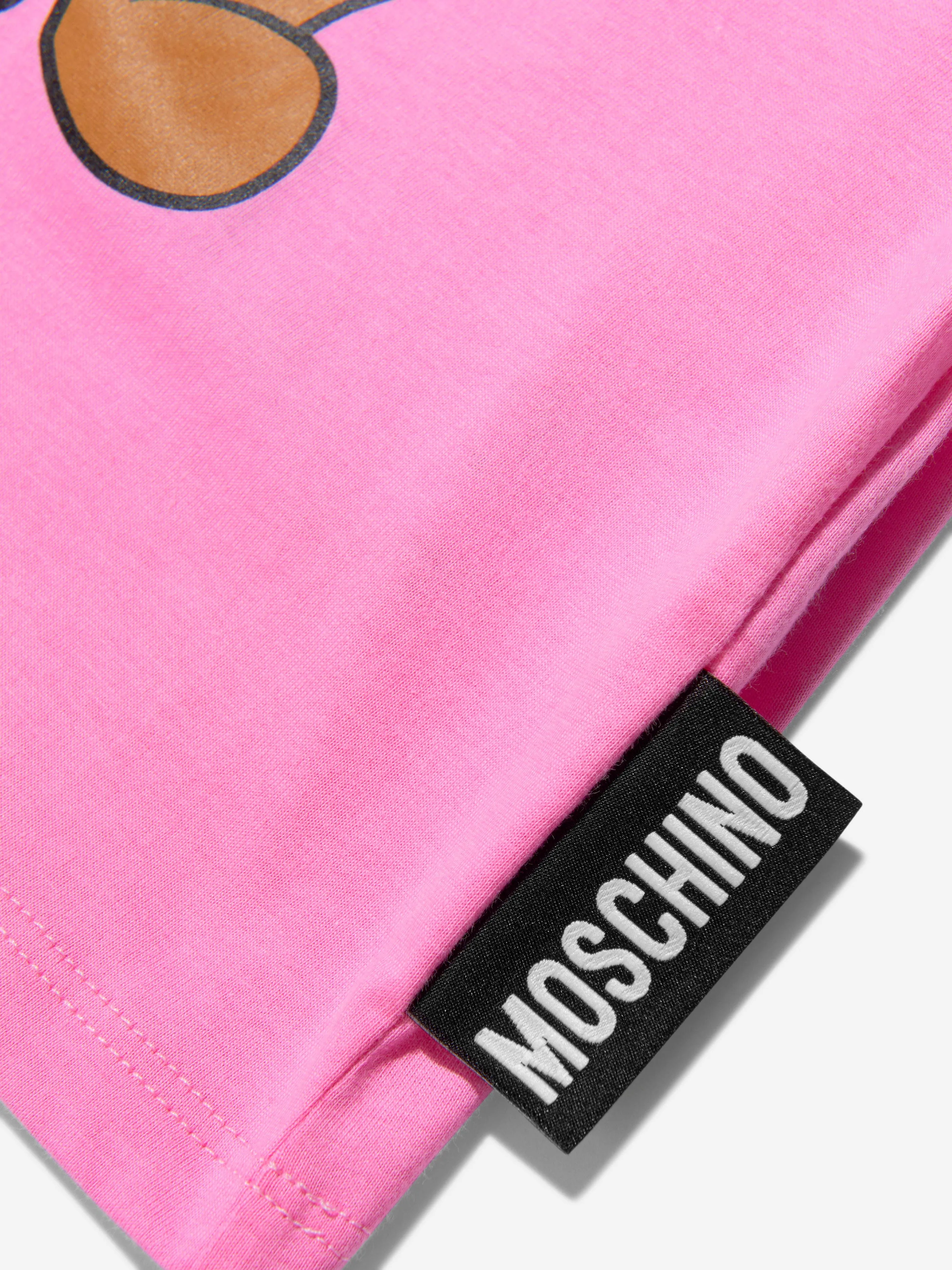 Moschino Baby Girls Long Sleeve Teddy Bear T-Shirt