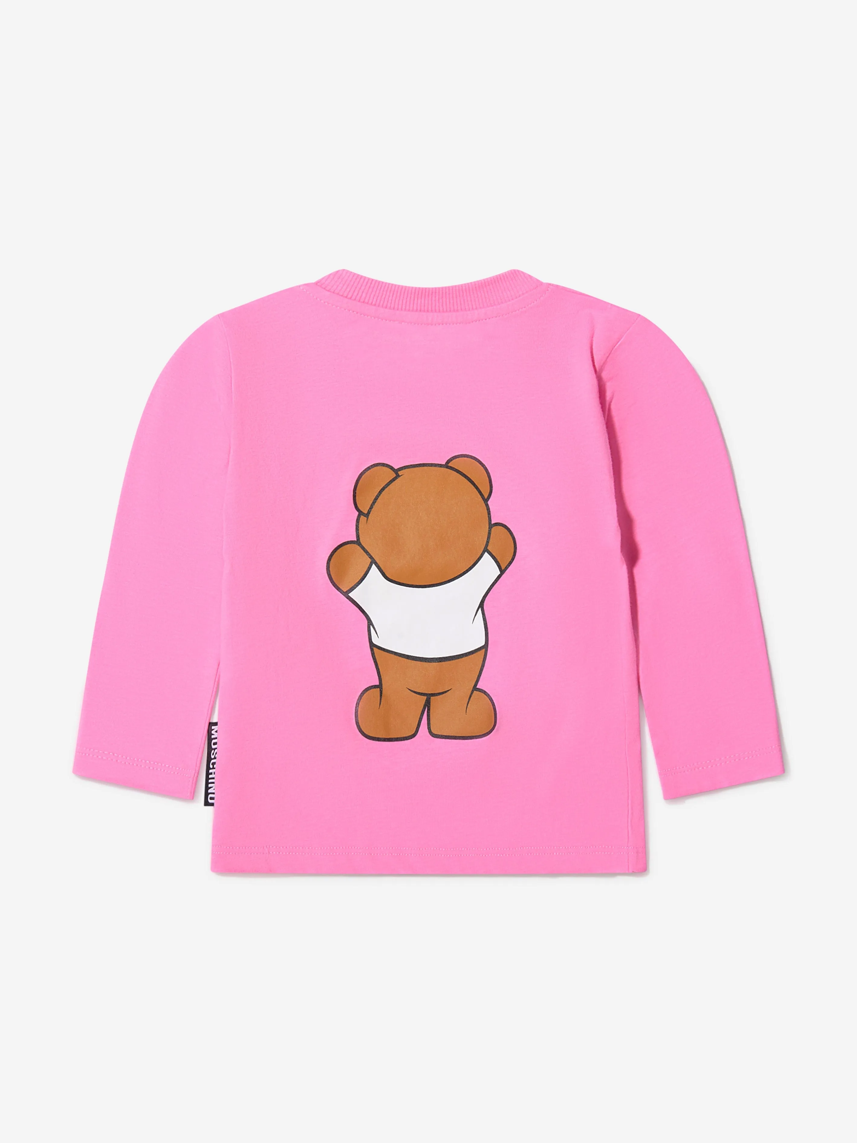 Moschino Baby Girls Long Sleeve Teddy Bear T-Shirt