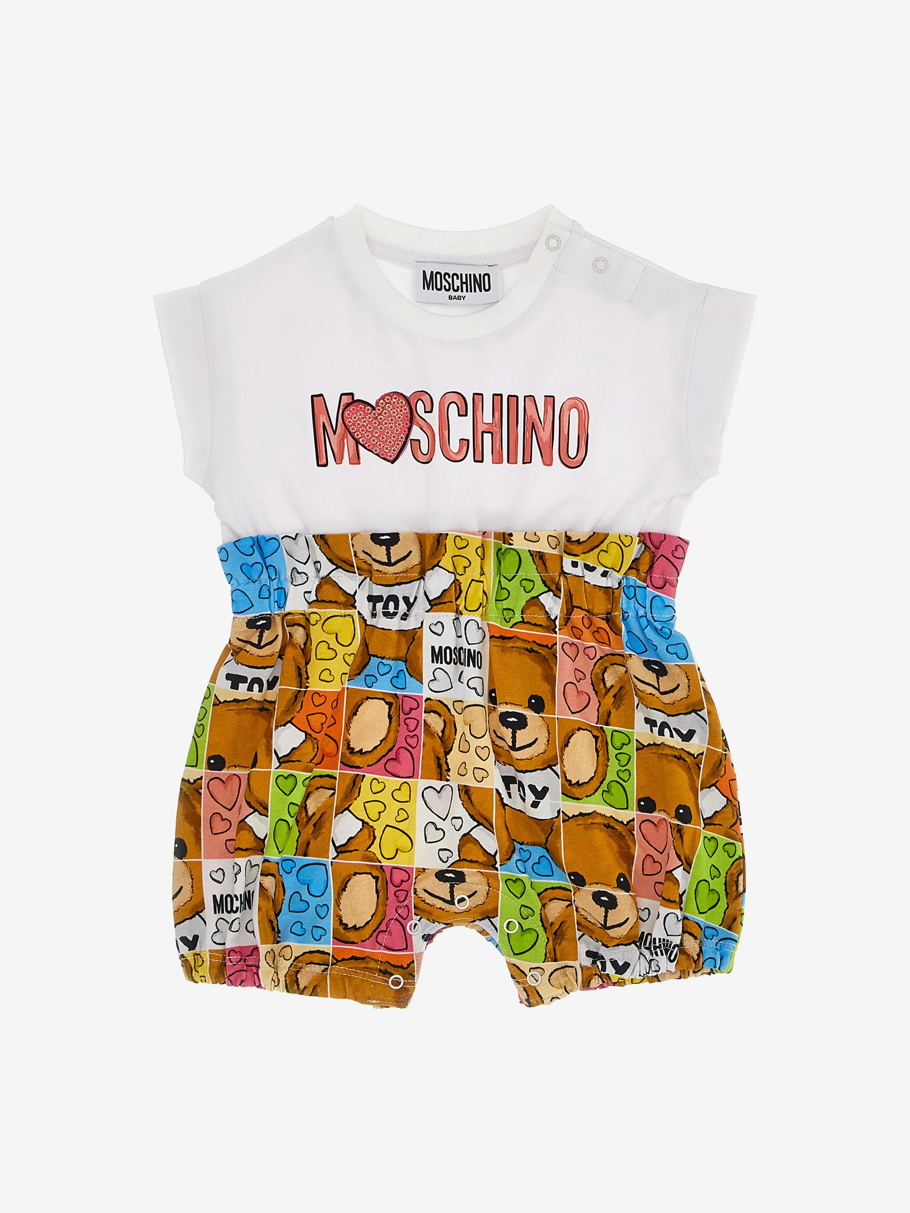 Moschino Baby Girls Romper Gift Set in White