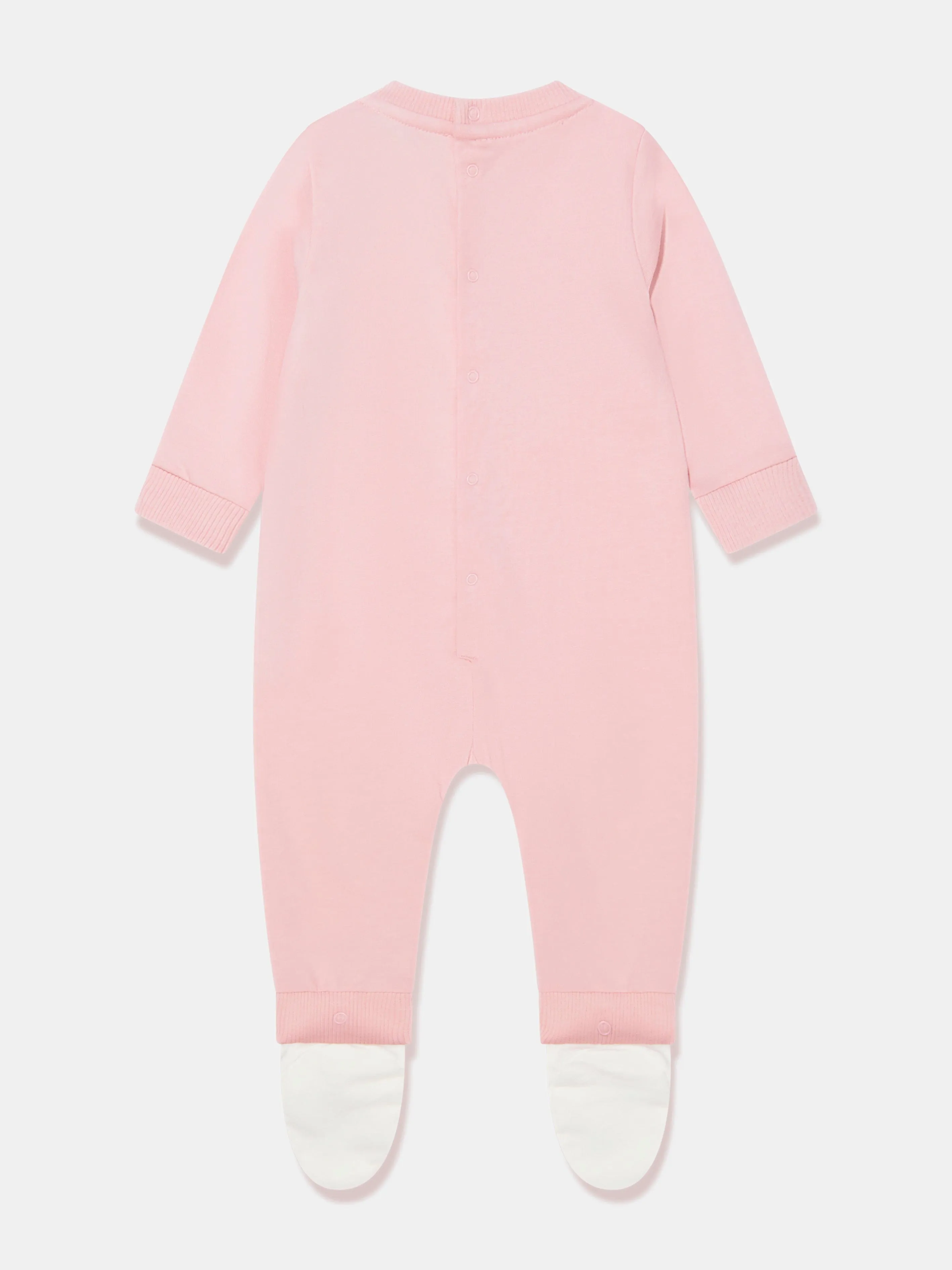 Moschino Baby Girls Teddy Bear Babygrow in Pink