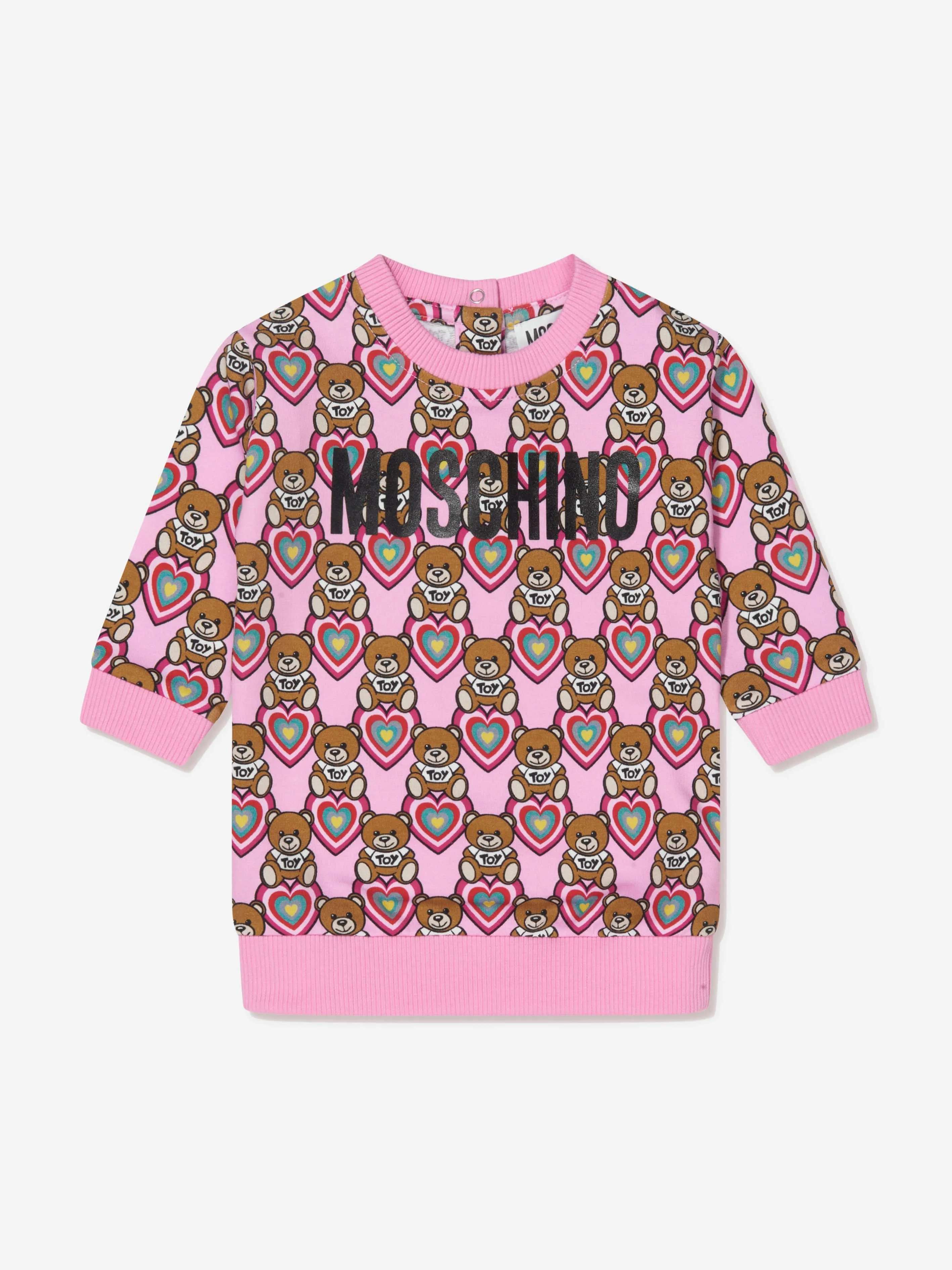 Moschino Baby Girls Teddy Bear Hearts Dress