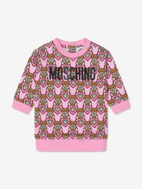 Moschino Baby Girls Teddy Bear Hearts Dress