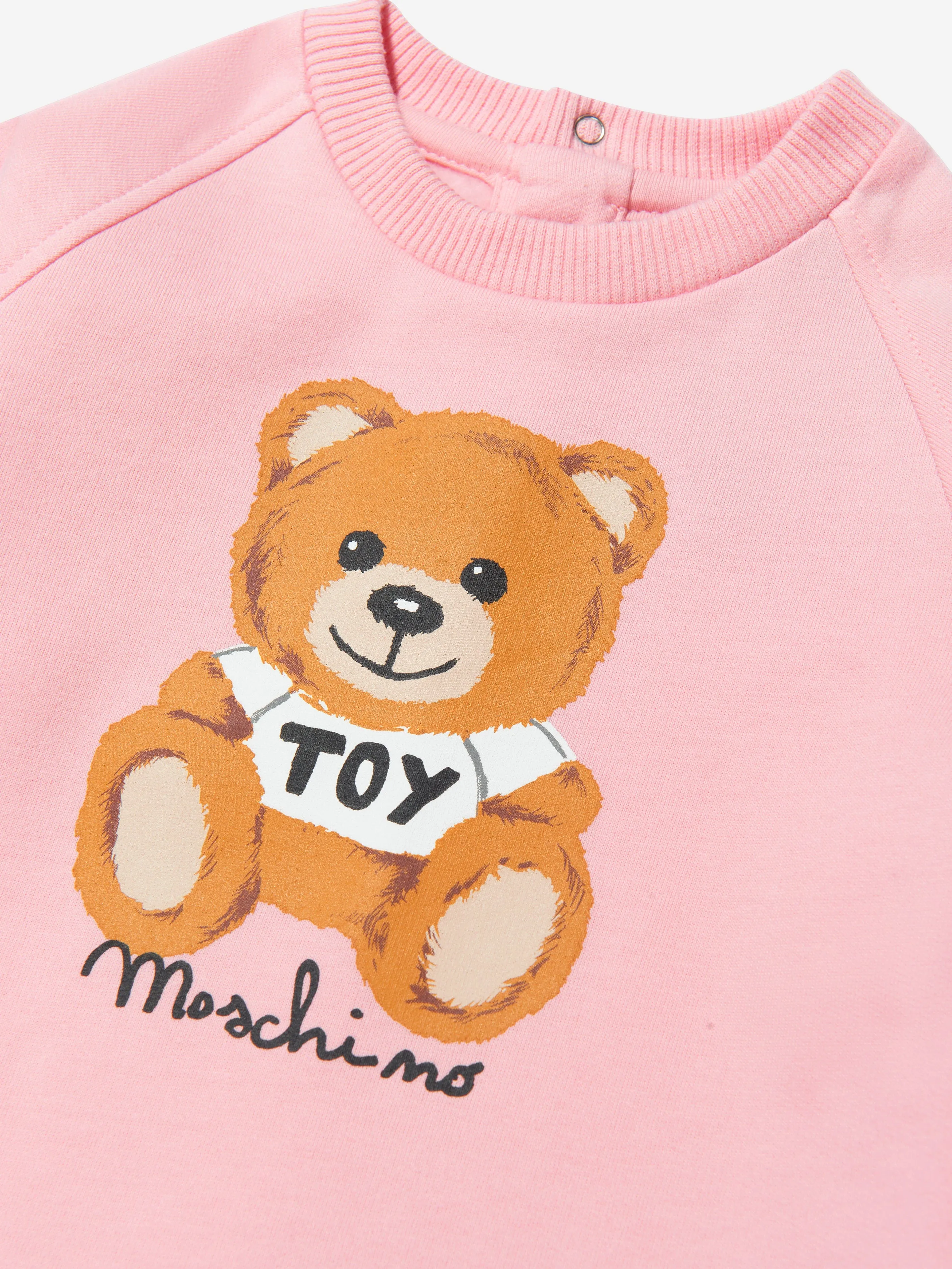 Moschino Baby Girls Teddy Bear Logo Dress