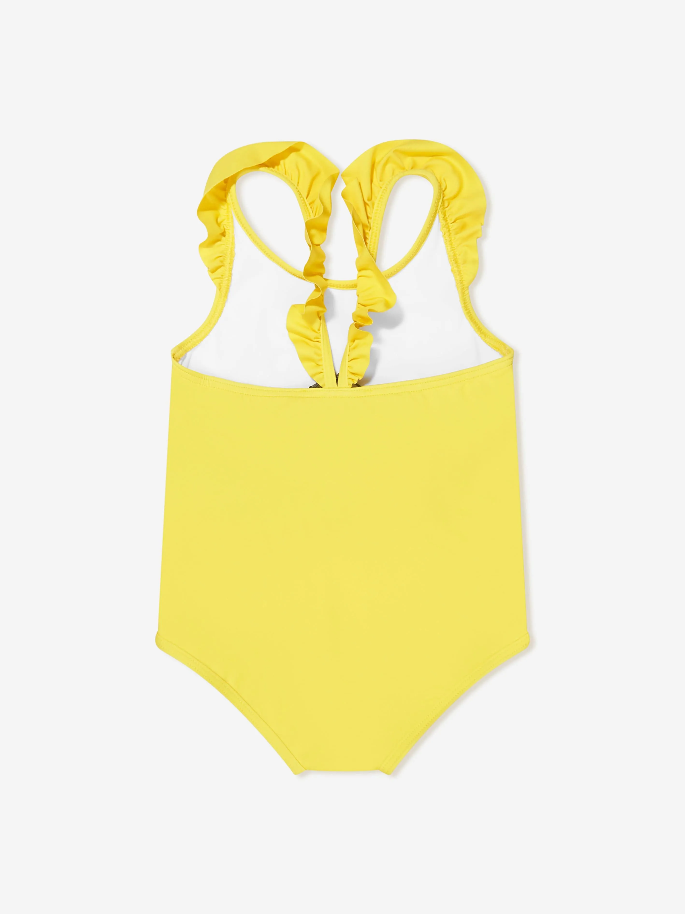 Moschino Baby Girls Teddy Flower Swimsuit in Yellow