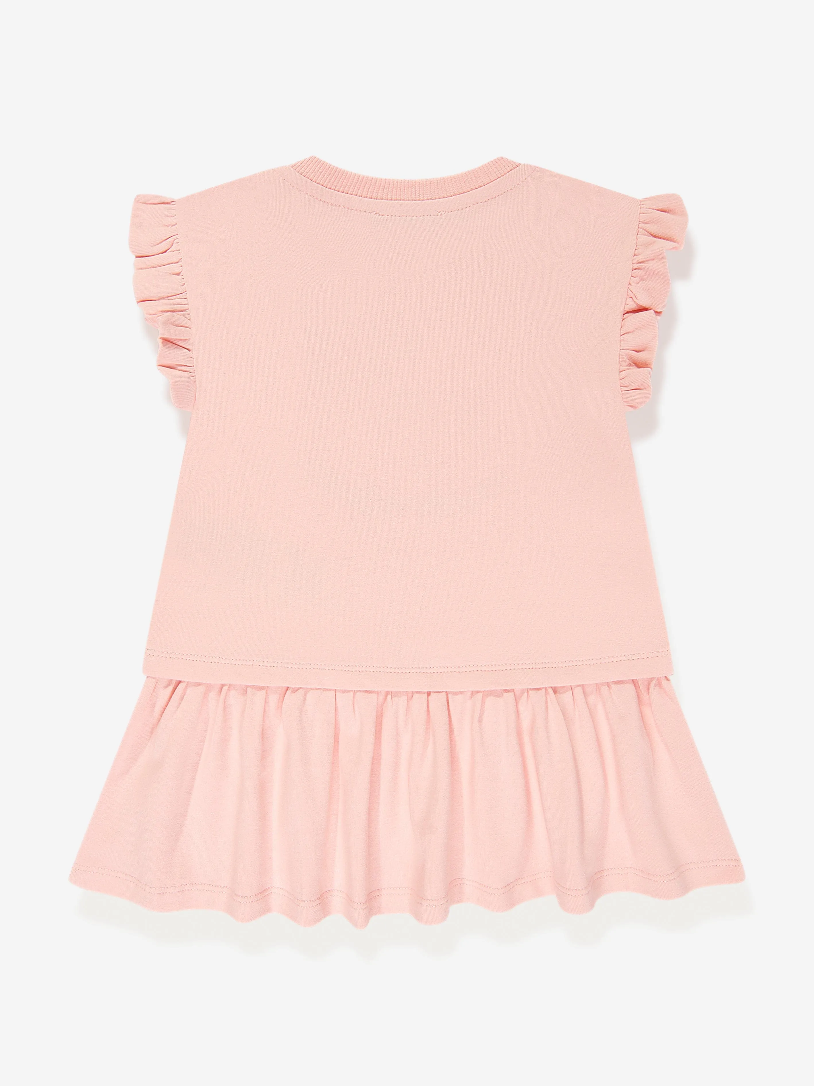 Moschino Baby Girls Teddy Rocking Horse Dress in Pink