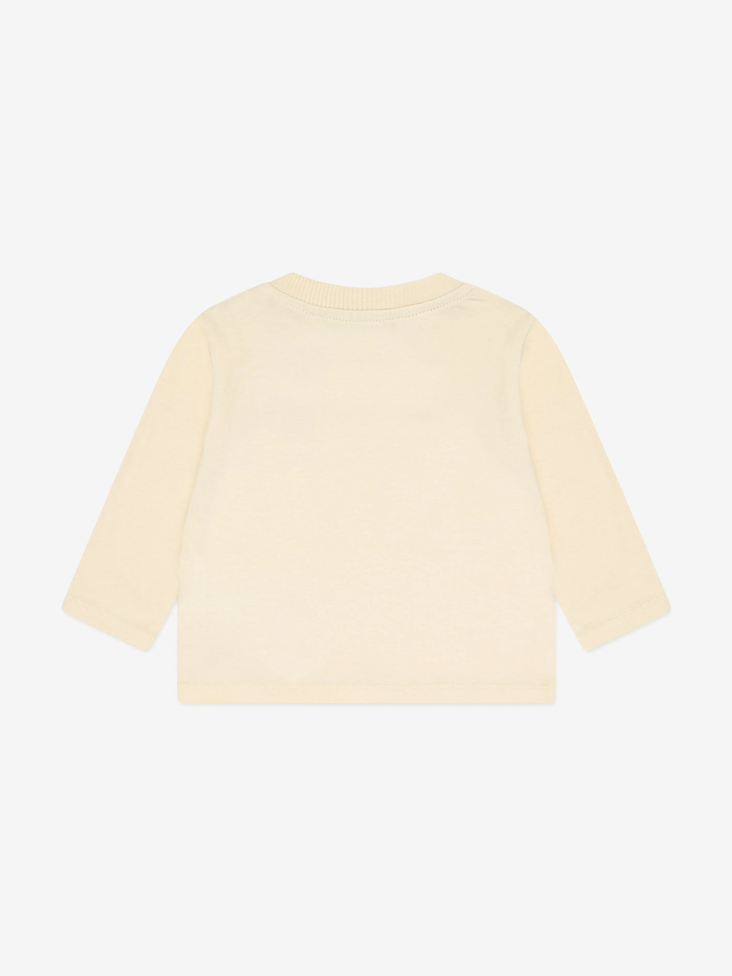 Moschino Baby Long Sleeve Bear T-Shirt in Beige