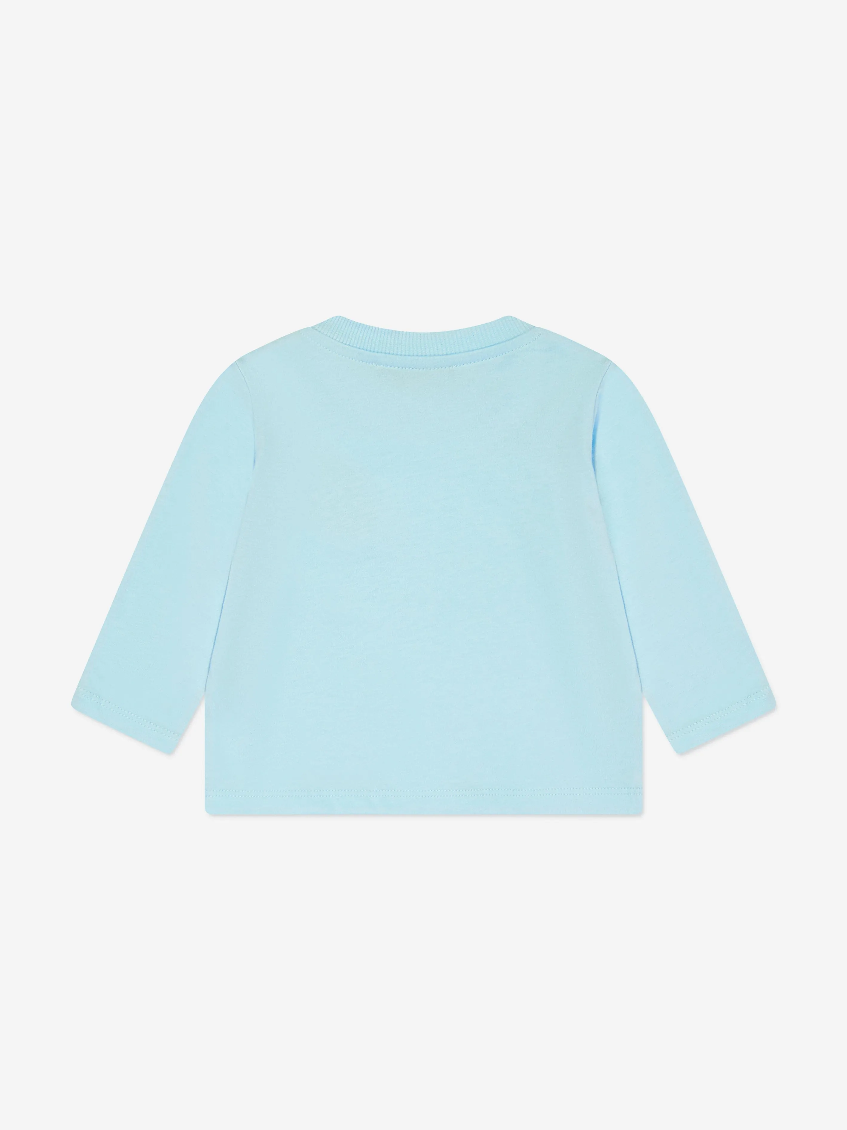 Moschino Baby Long Sleeve Bear T-Shirt in Blue