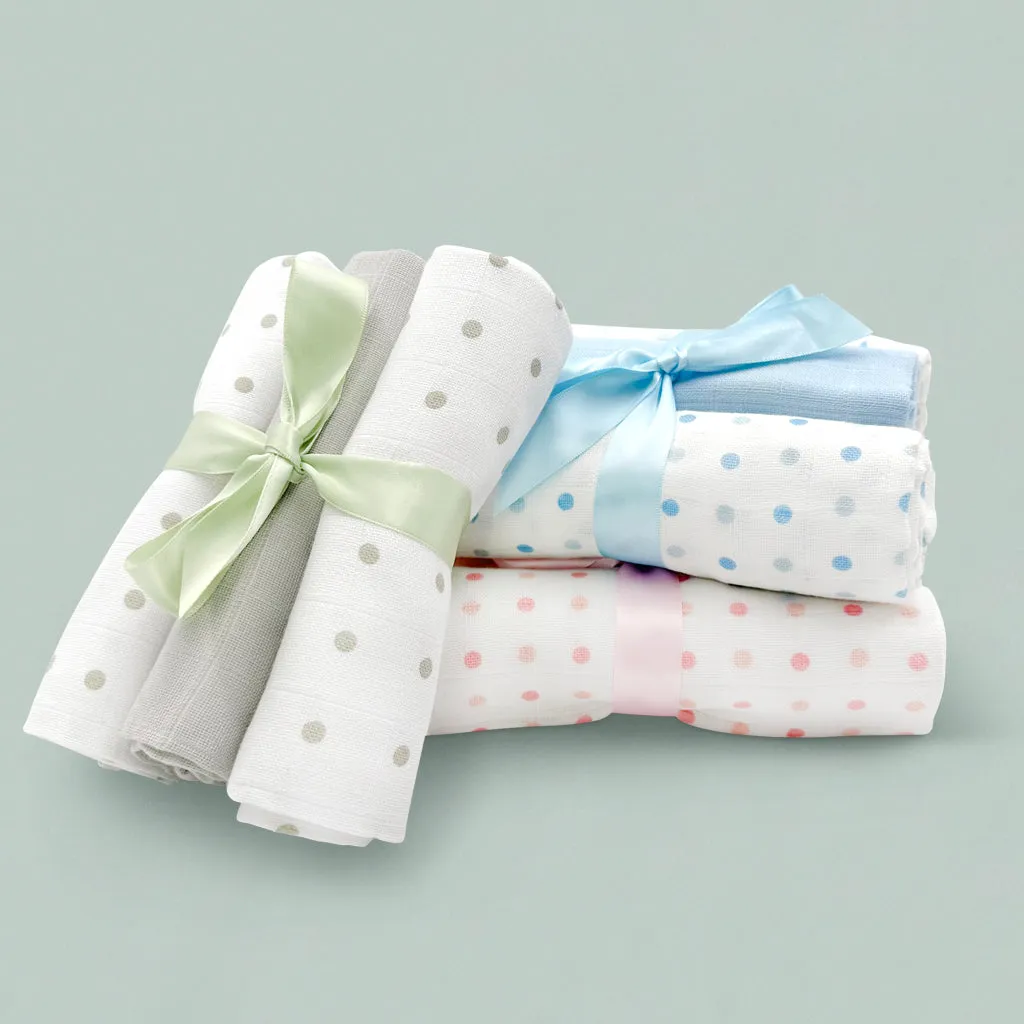 My First Steiff Muslins And Blanket New Baby Gift Set, Neutral