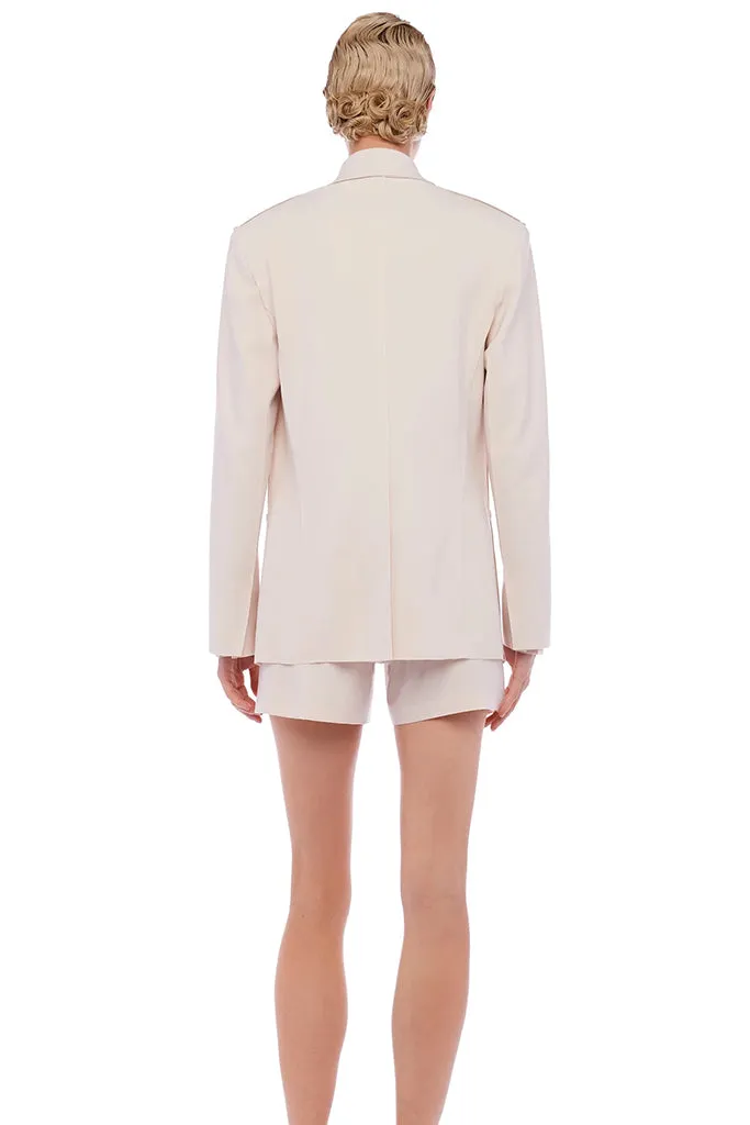 Norma Kamali - East Fit Single Breasted Jacket - Bone *FINAL SALE