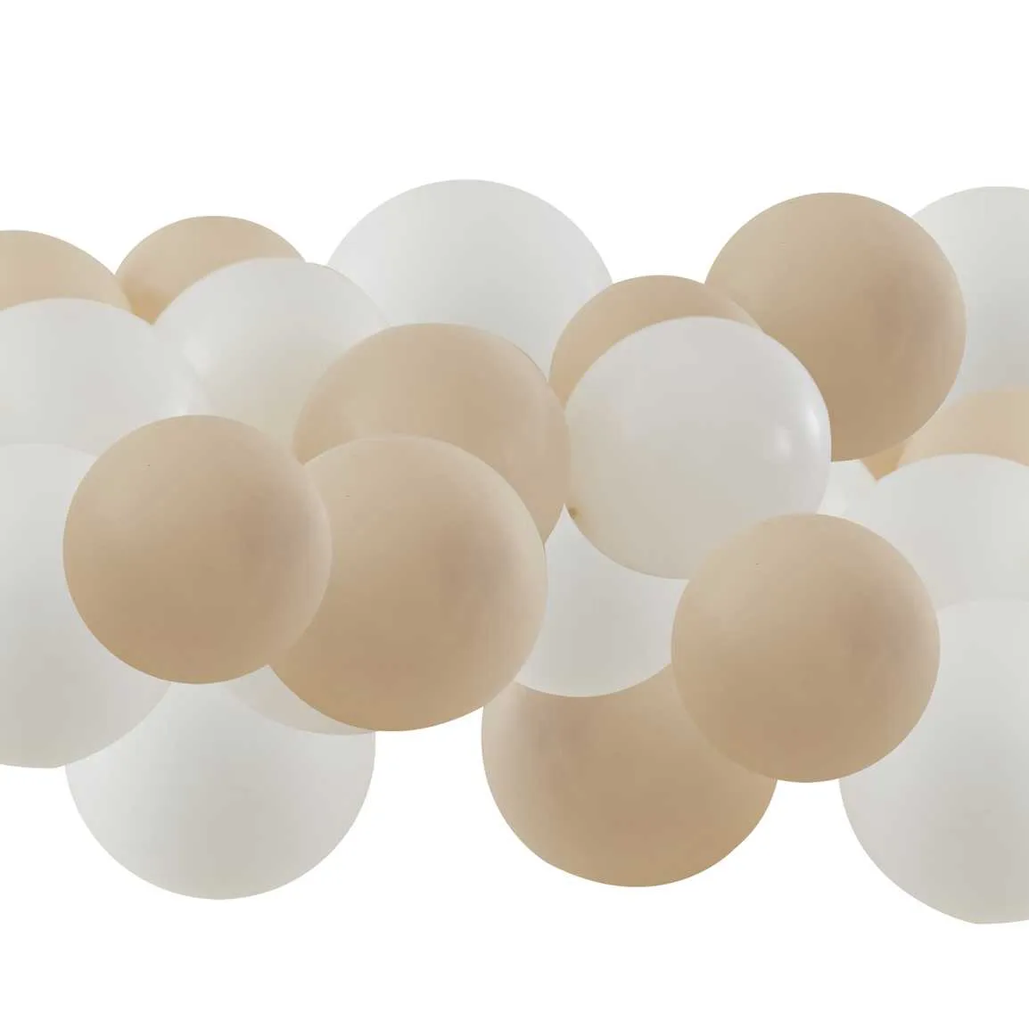 Nude and White Balloon Mosaic Balloon Pack