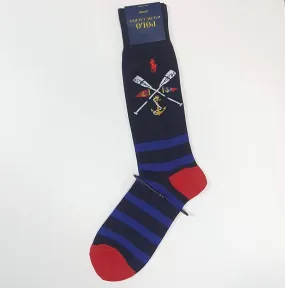 Nwt Polo Ralph Lauren Navy Paddle & Anchor Socks