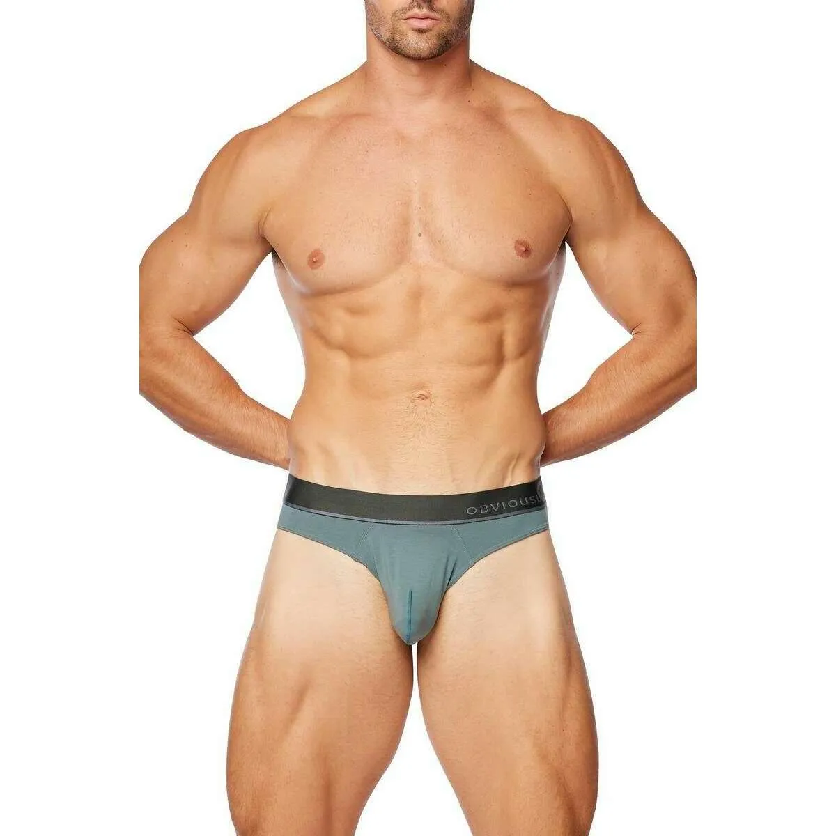 Obviously PrimeMan Hipster Brief - Slate Grey