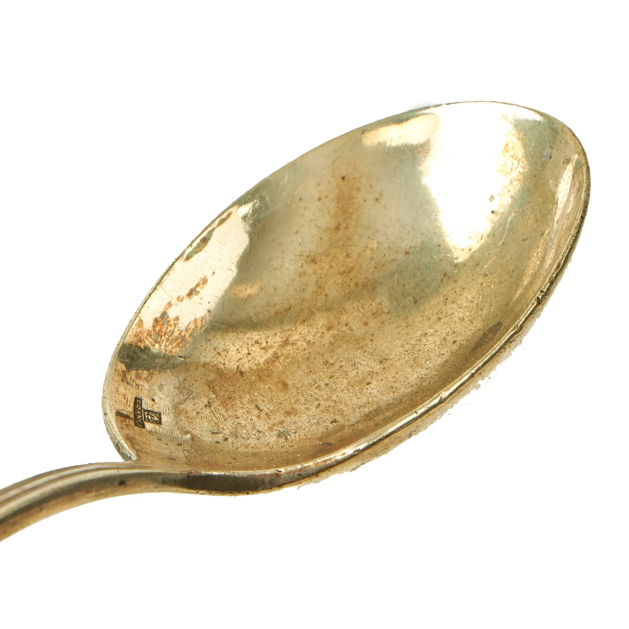 Original Iraq War Saddam Hussein Silver Plated Soup Spoon with Iraq Coat of Arms - Manufactured by Christofle of France