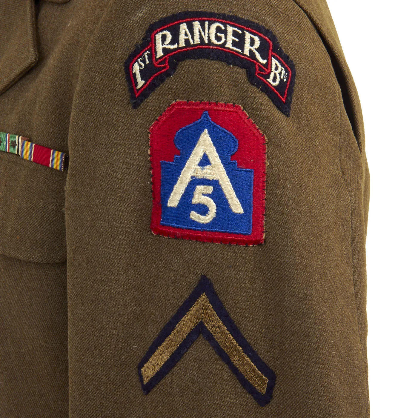 Original WWII U.S. Army 1st Ranger Battalion “Darby’s Rangers” Uniform Coat with Documentation attributed to PFC Robert Allen