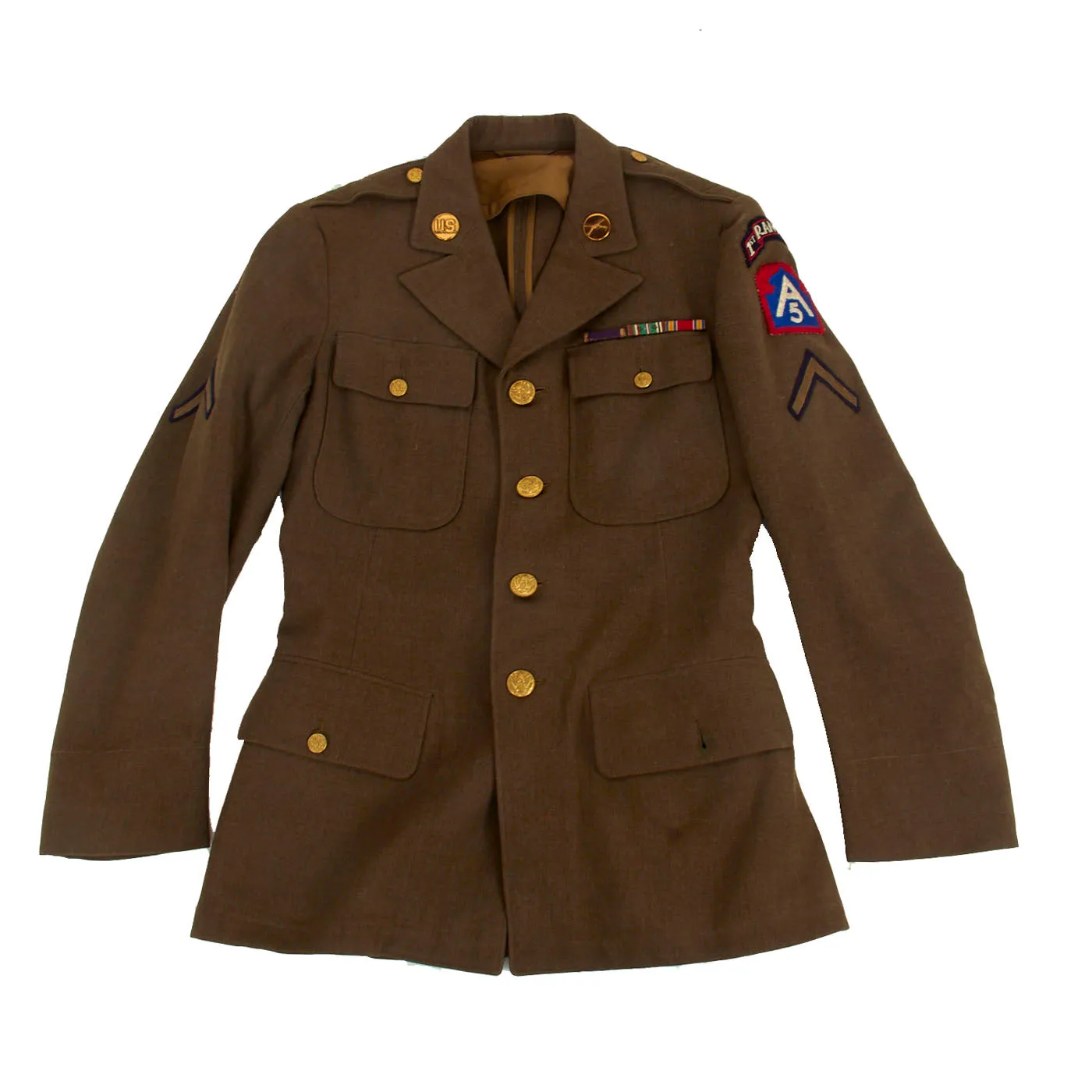 Original WWII U.S. Army 1st Ranger Battalion “Darby’s Rangers” Uniform Coat with Documentation attributed to PFC Robert Allen