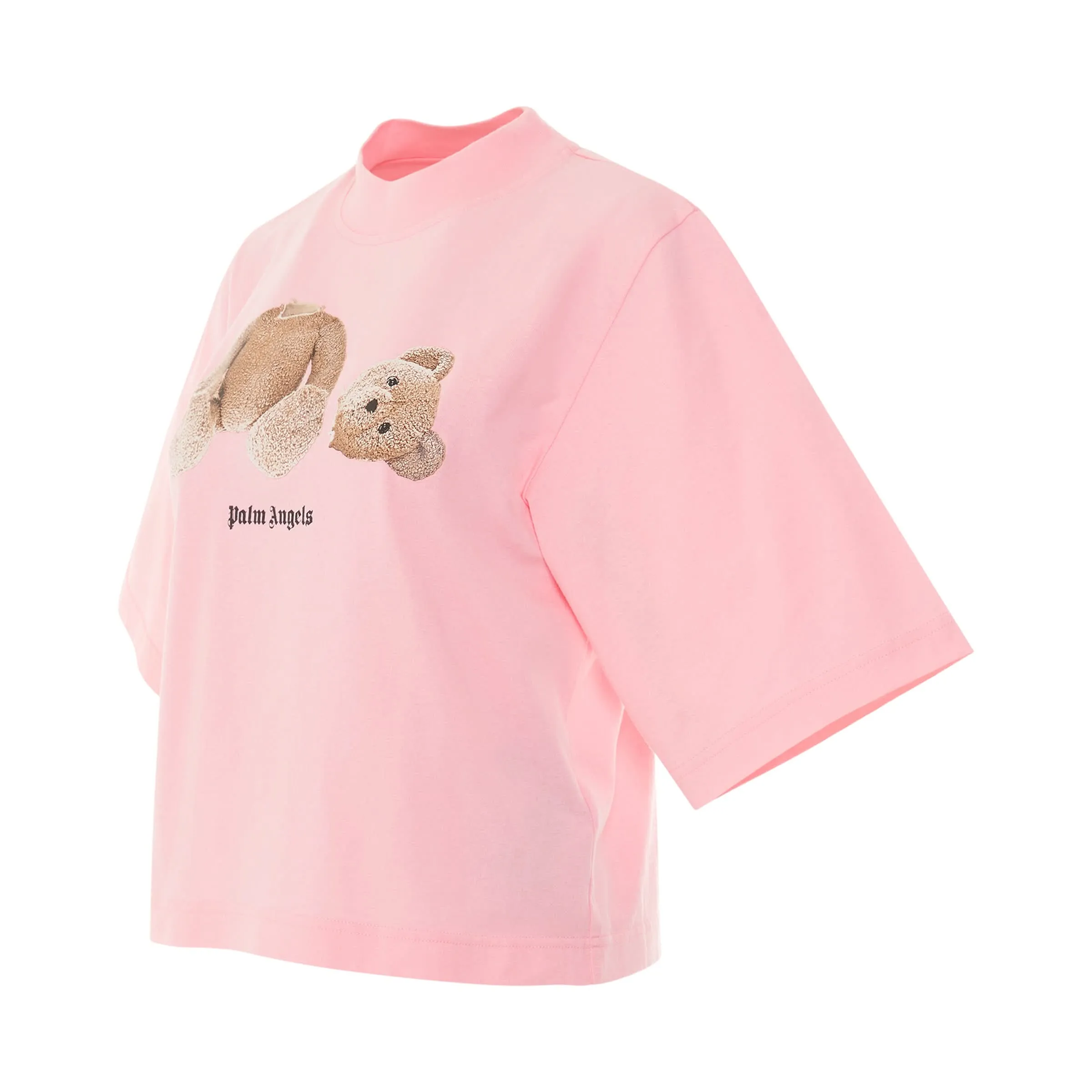 PA Bear Cropped T-Shirt in Almond Blossom