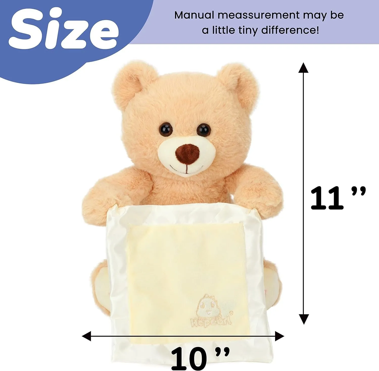 Peek A Boo Bear with Blanket Interactive Plush Teddy - 66B