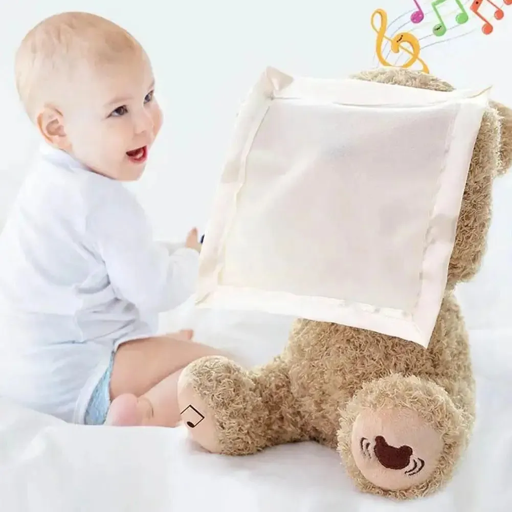 Peek A Boo Bear with Blanket Interactive Plush Teddy - 66B