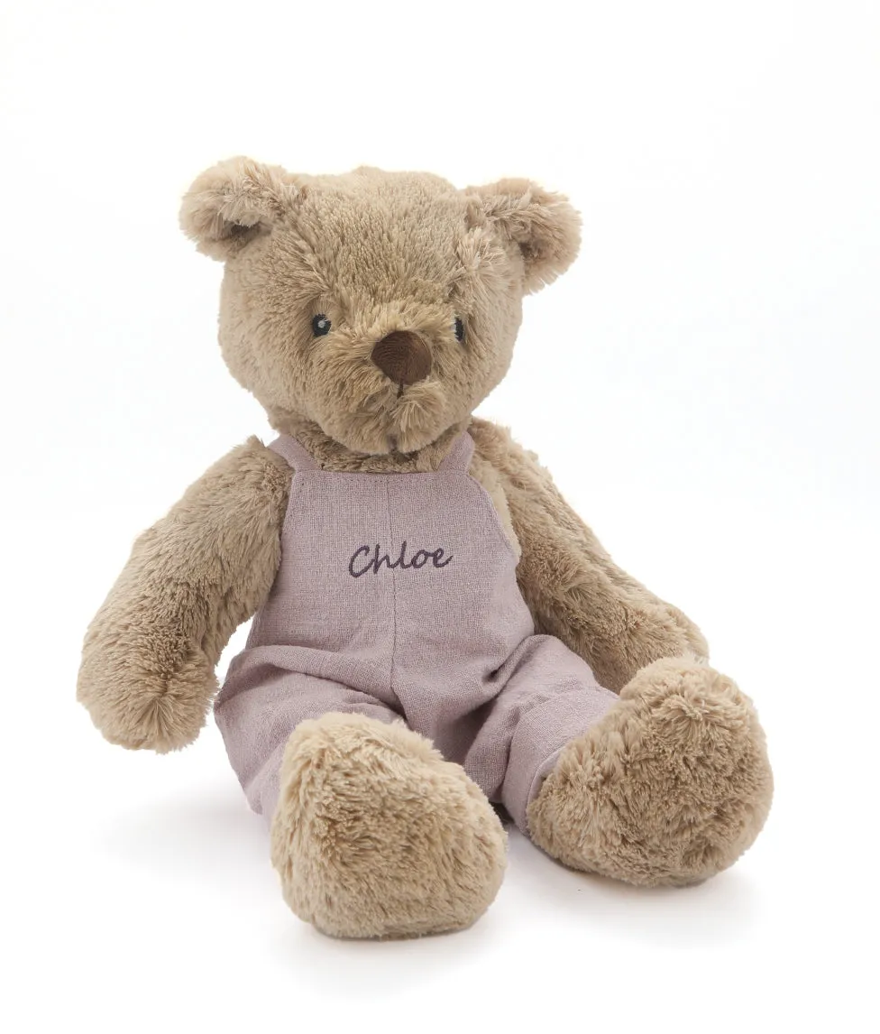 Personalised Honey Bear Lilac